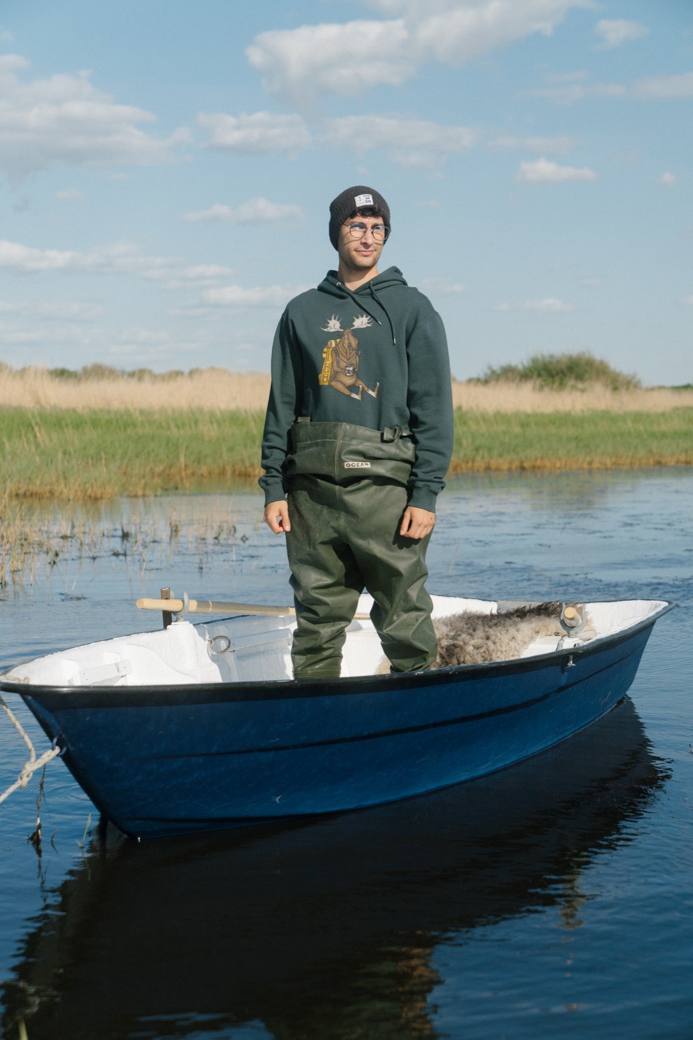 Snooze Moose Hoodie (Green Gables)