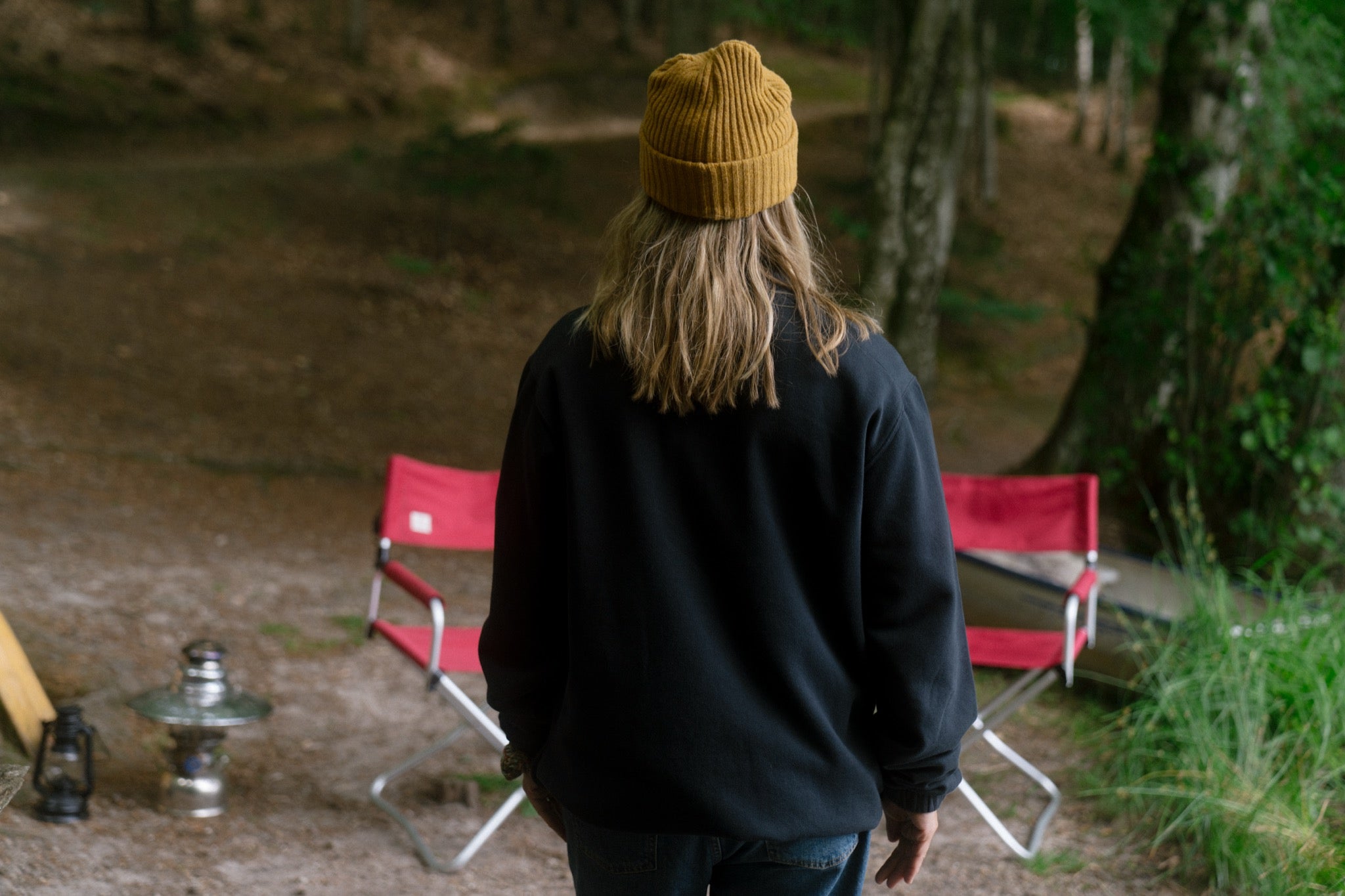 LAKOR Halfzip w. Wall of Wonder patch Sweatshirt Moonless Night