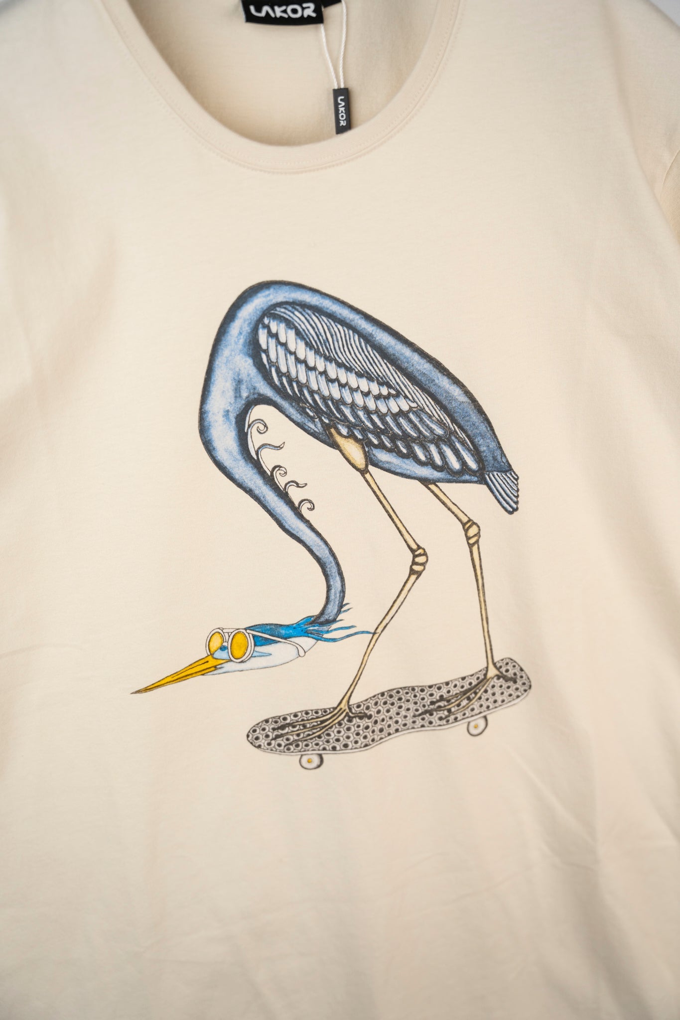 Heron Skate T-shirt - Rainy Day