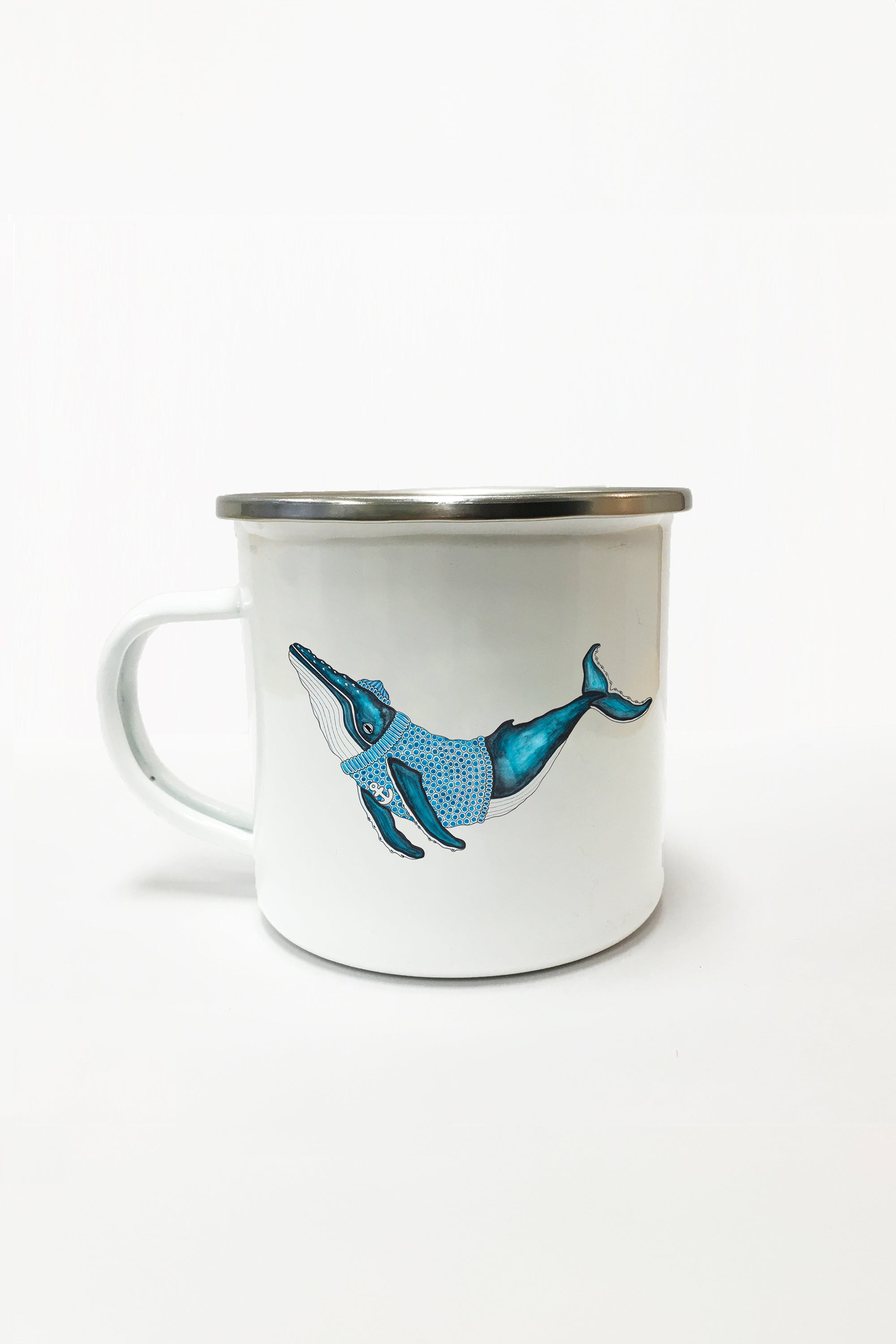 Humpback Whale Emaille Tasse