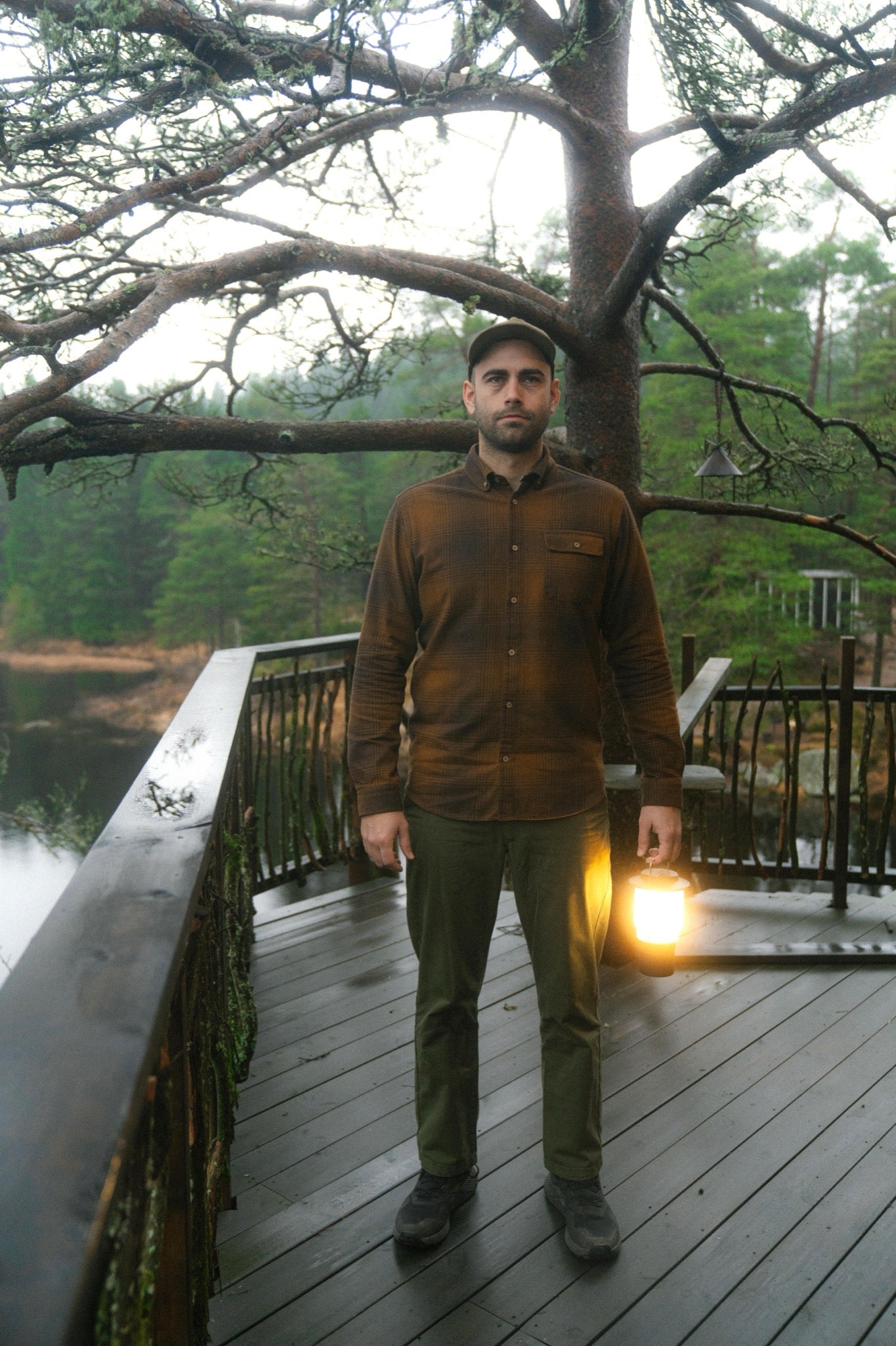 LAKOR Inca Unna Shirt Shirt Coffee Bean/Monk's Robe