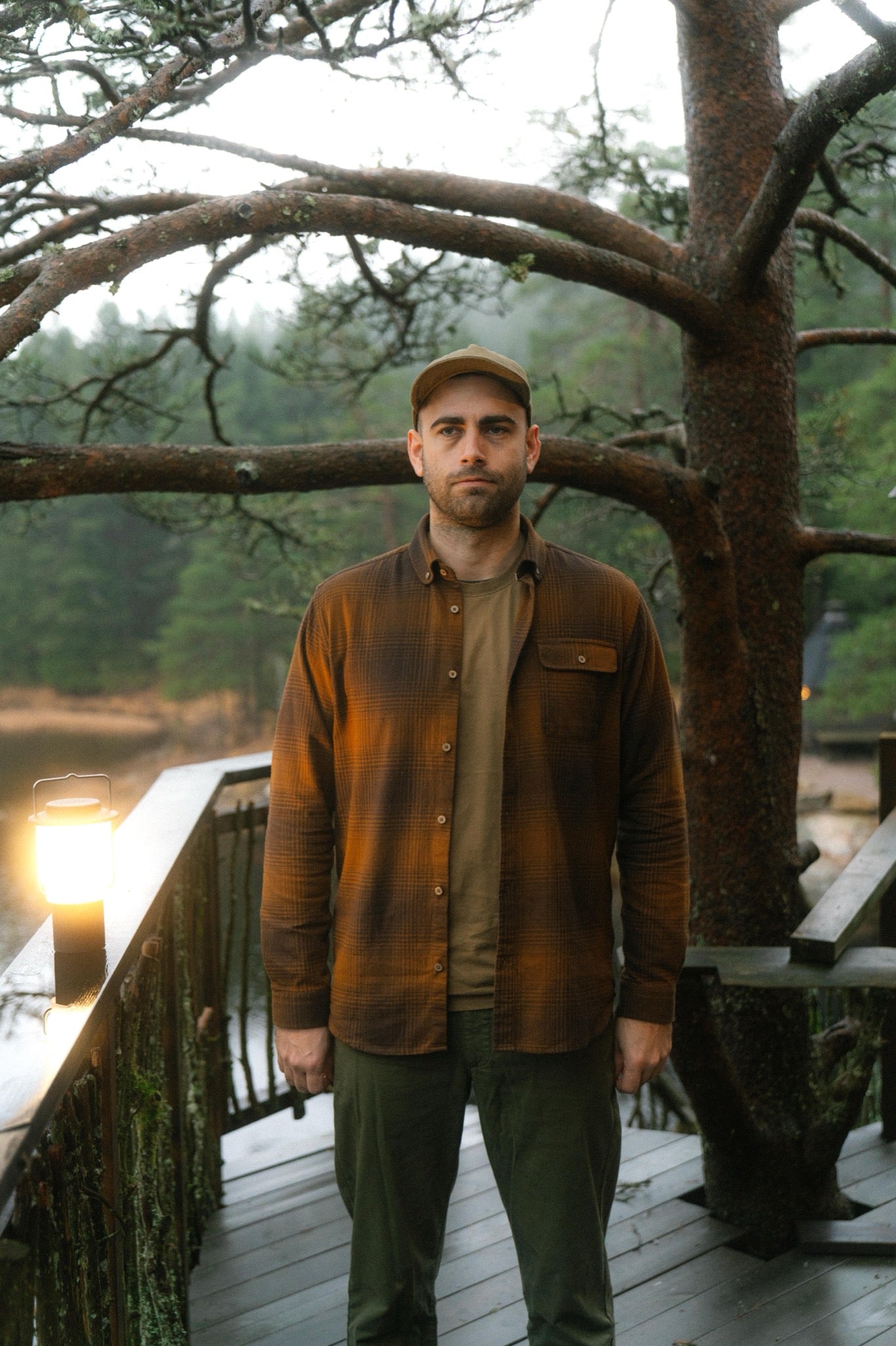 LAKOR Inca Unna Shirt Shirt Coffee Bean/Monk's Robe