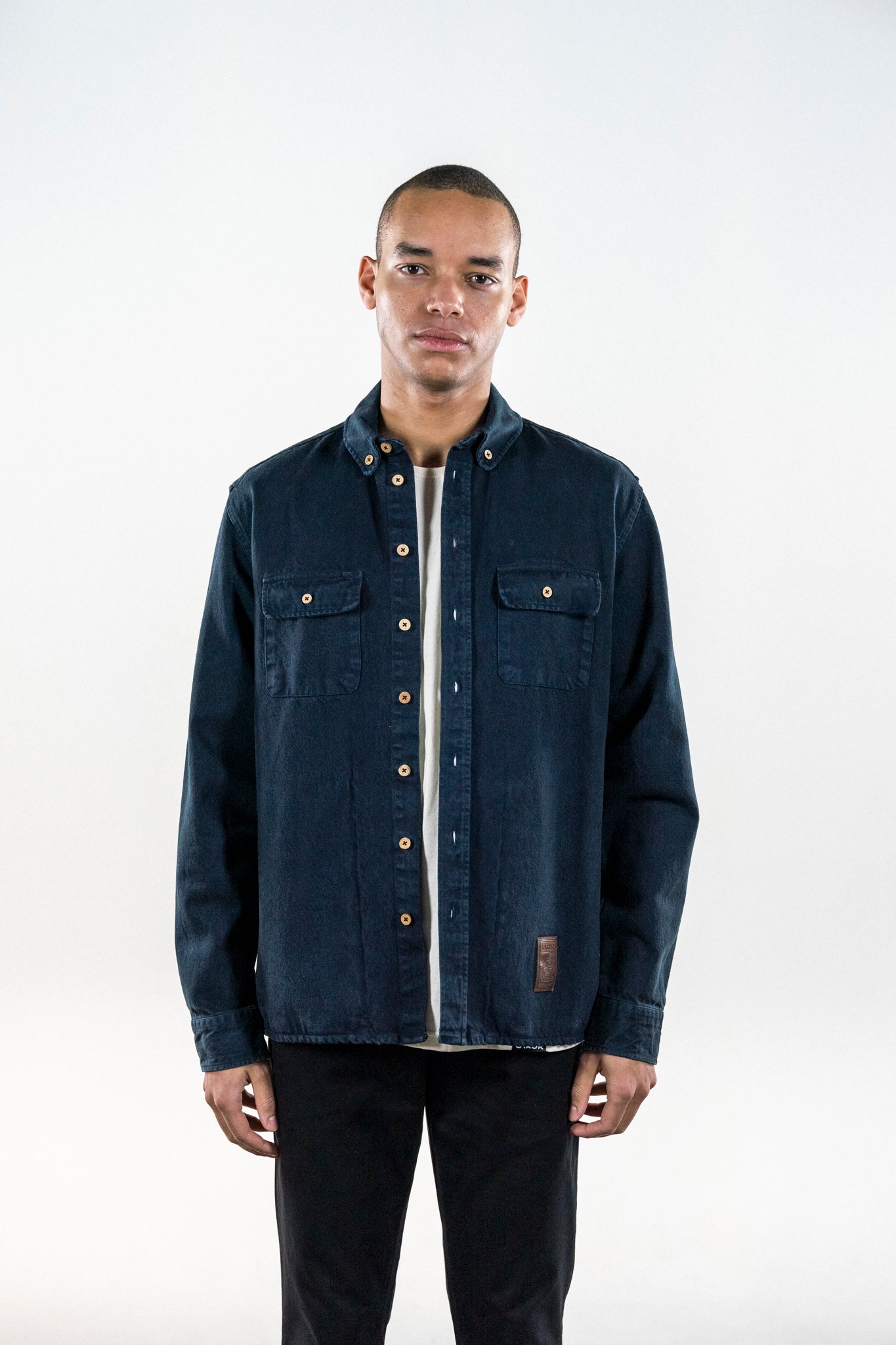 LAKOR Knokkel Shirt Overshirt Navy