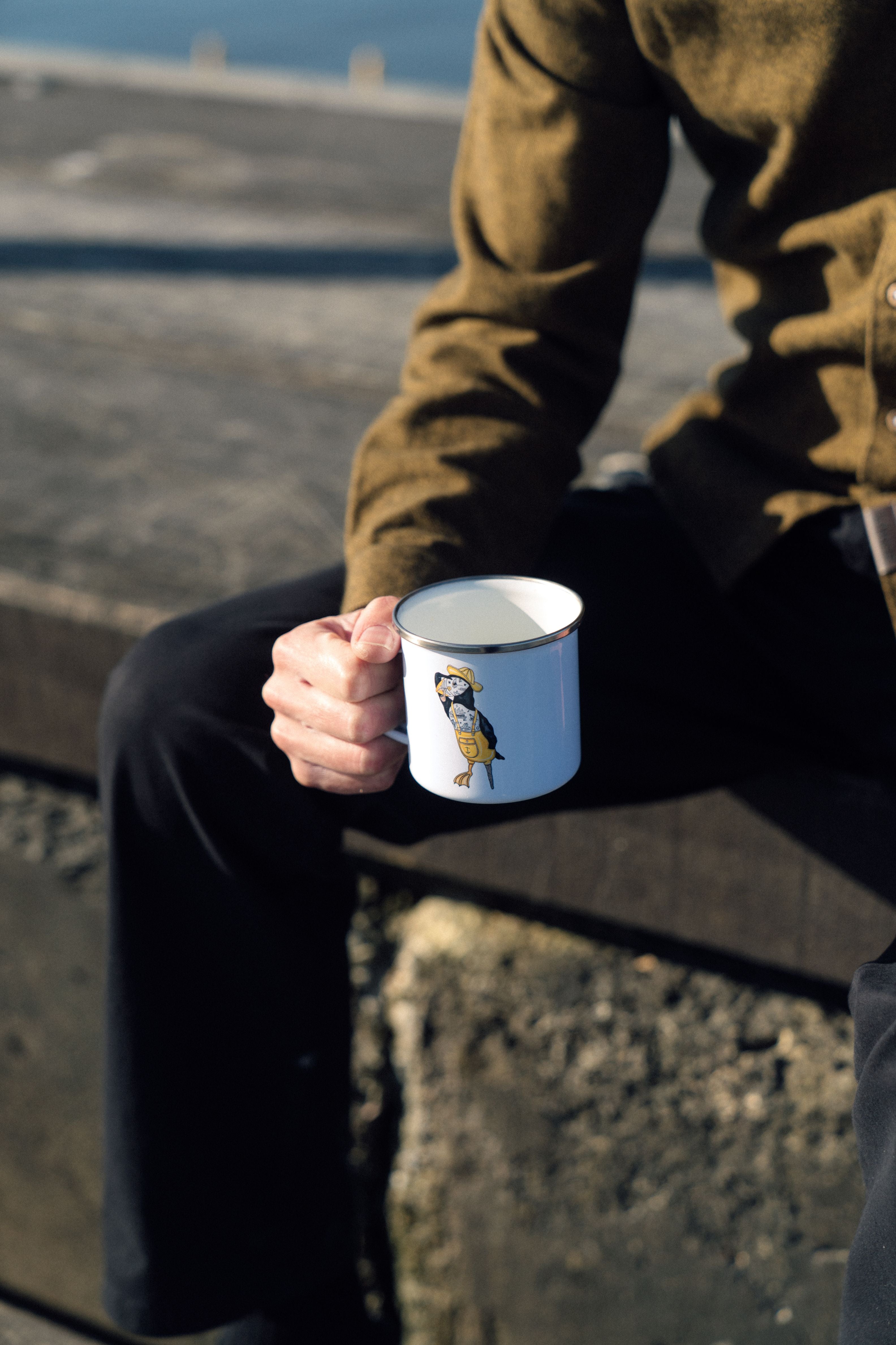 Seaparrot Seaman Emaille Tasse