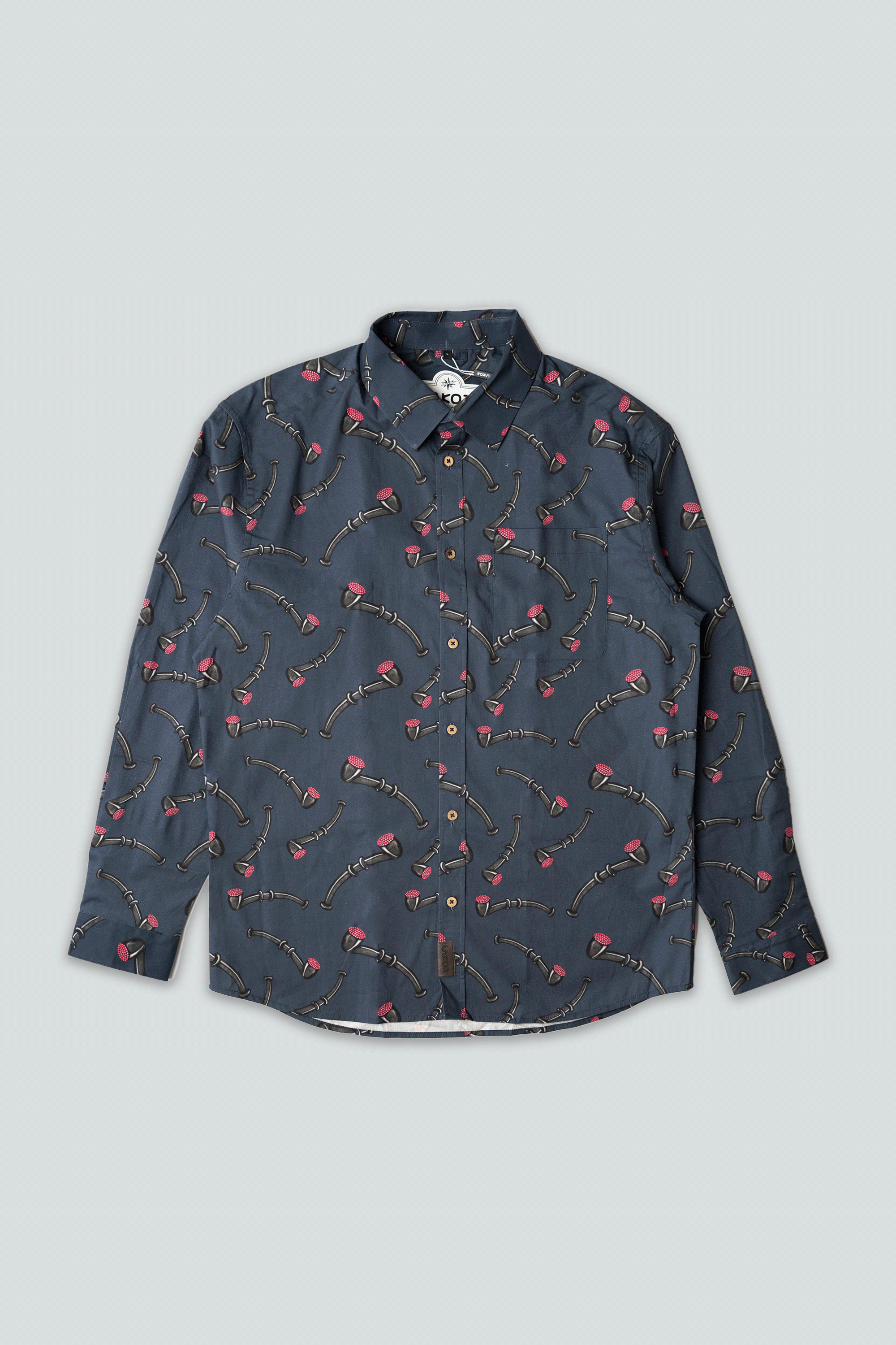 LAKOR Lakridspibe LS Shirt Shirt Mood Indigo