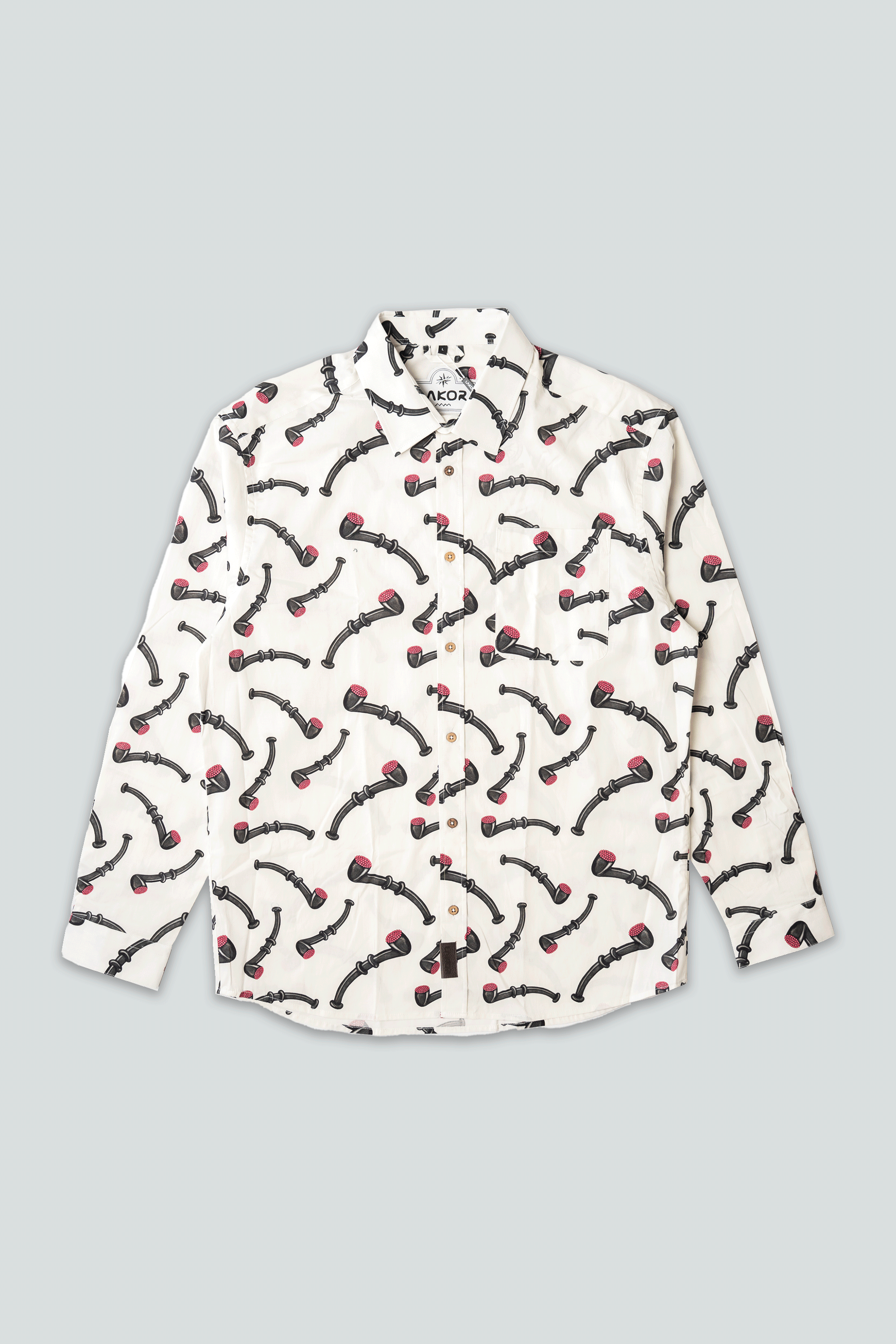 LAKOR Lakridspibe LS Shirt Shirt Off White