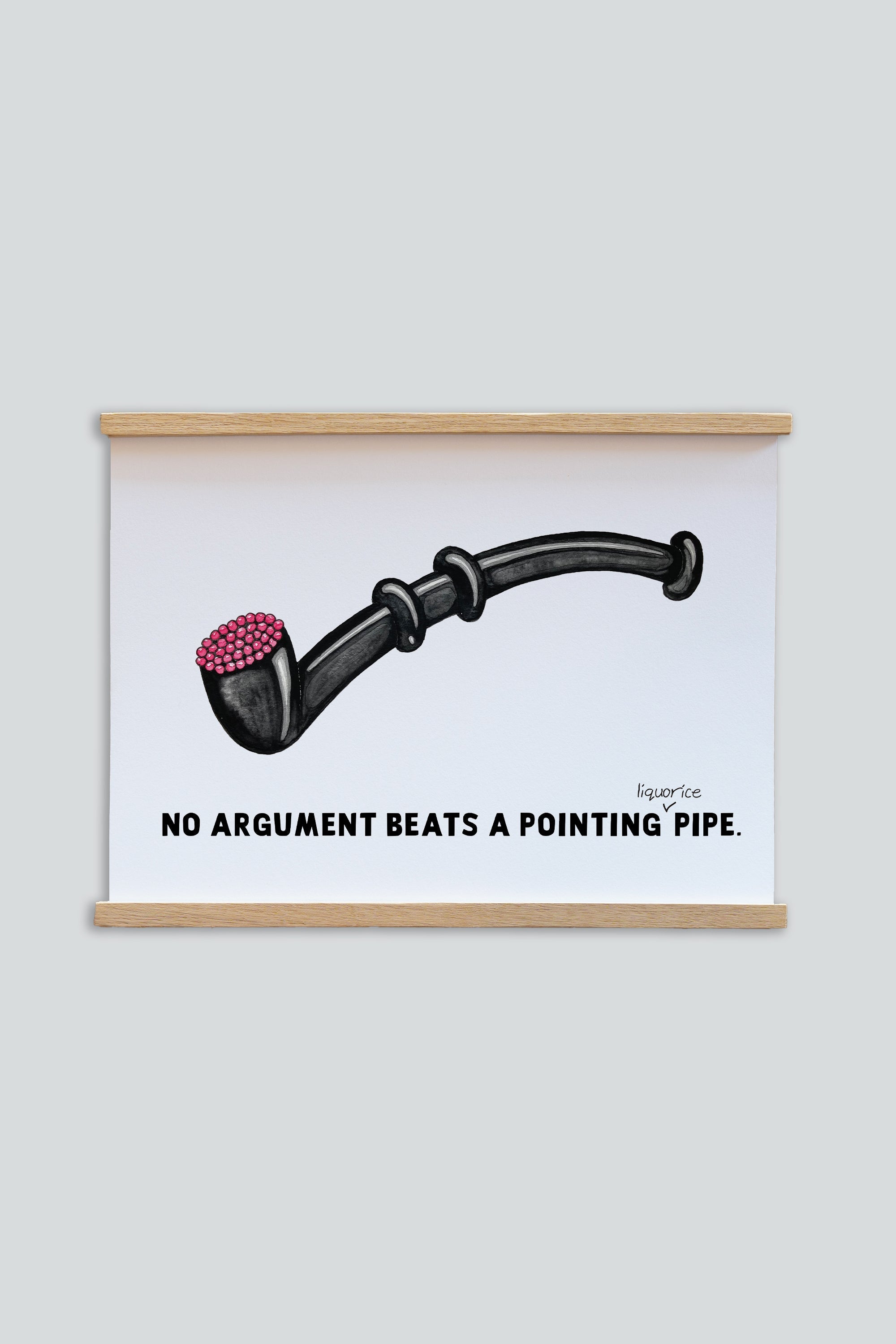 LAKOR Lakridspibe Plakat Poster White