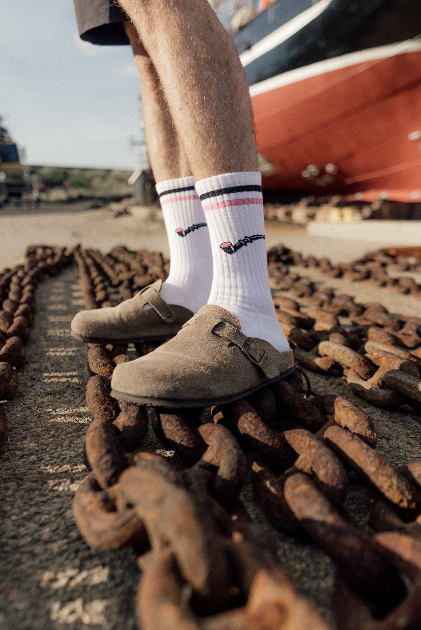 LAKOR Lakridspibe Tennis Socks Tennis Socks White