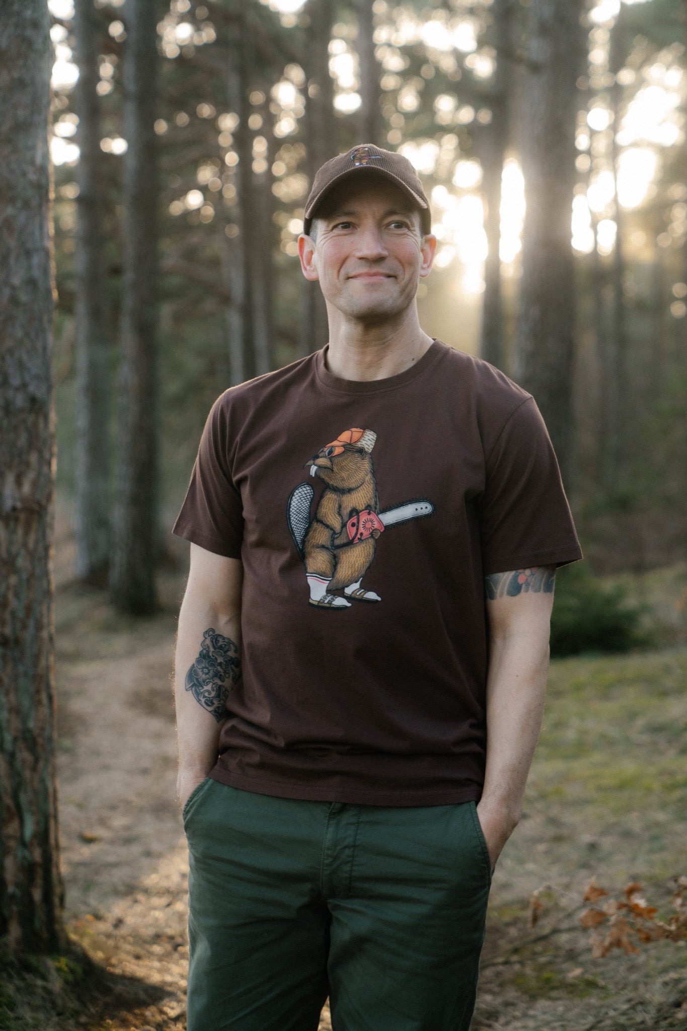 LAKOR Lazy Lumber T-shirt T-Shirt Chicory Coffee