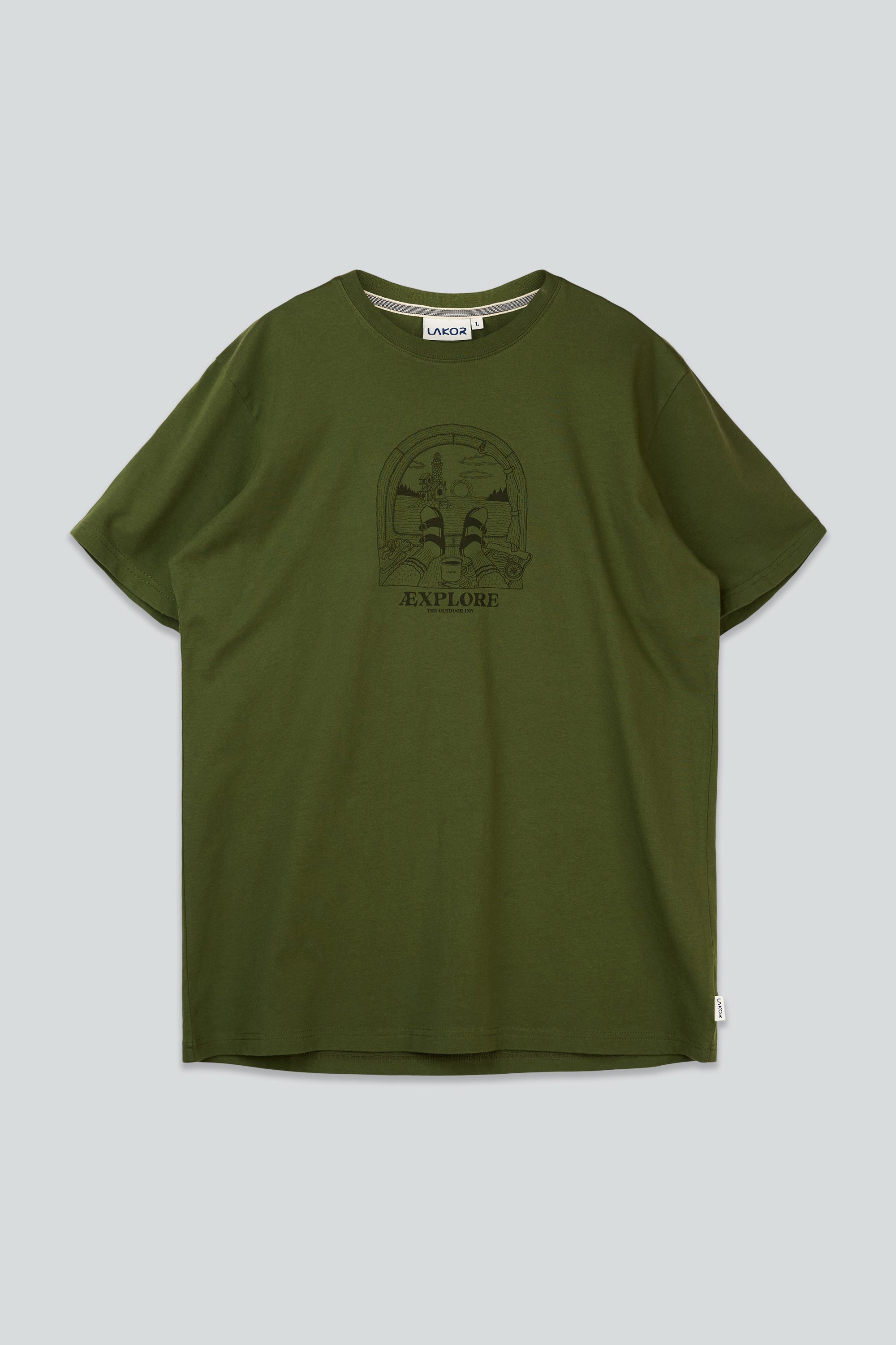 LAKOR Looking Out T-shirt T-Shirt Riffle Green