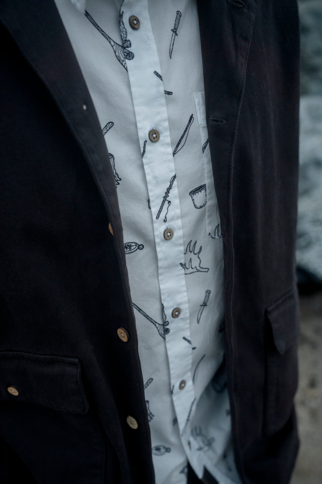 LAKOR Lost Elements Shirt Shirt Star White