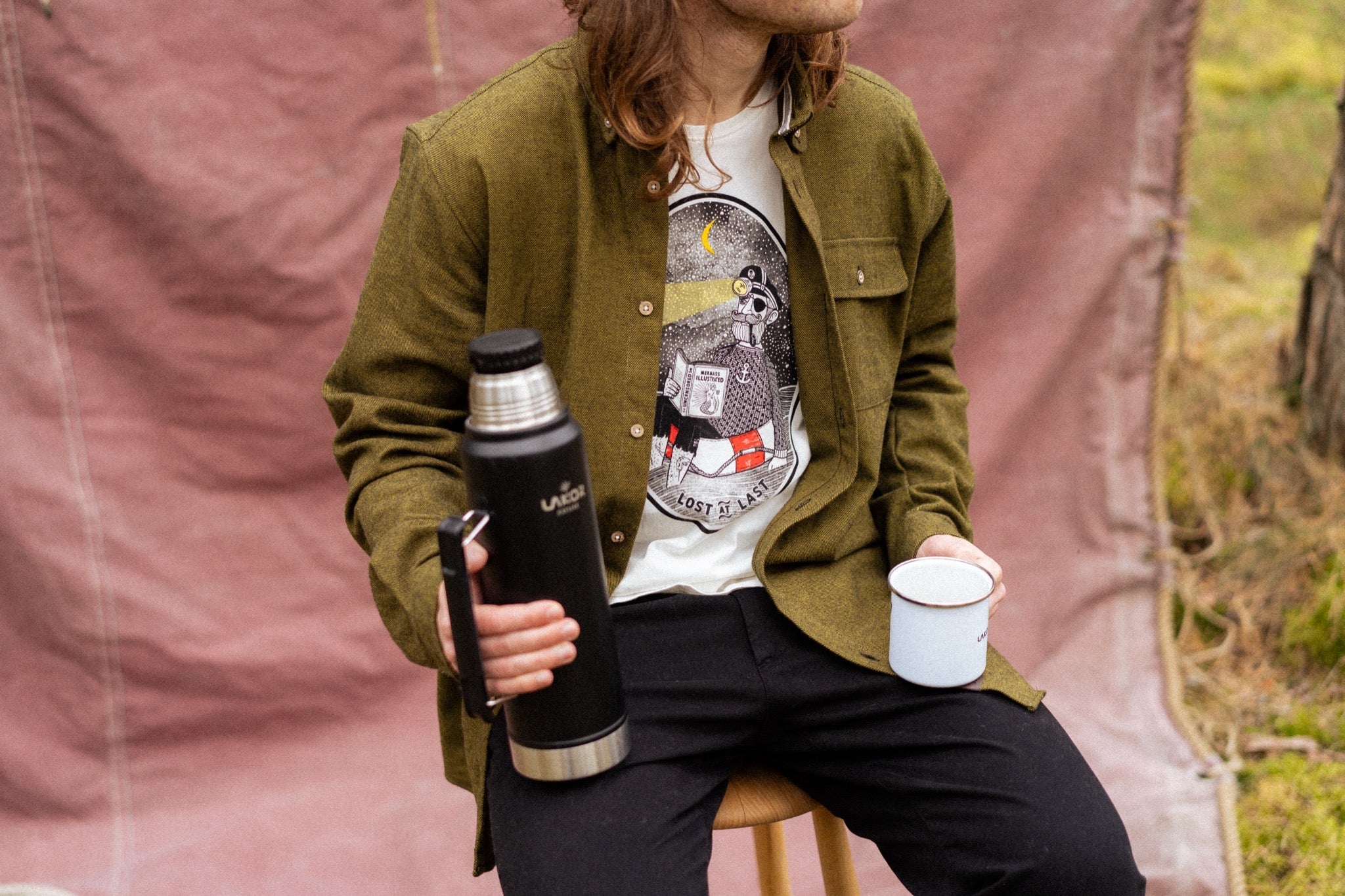 LAKOR Lost at Last T-shirt T-Shirt Star White