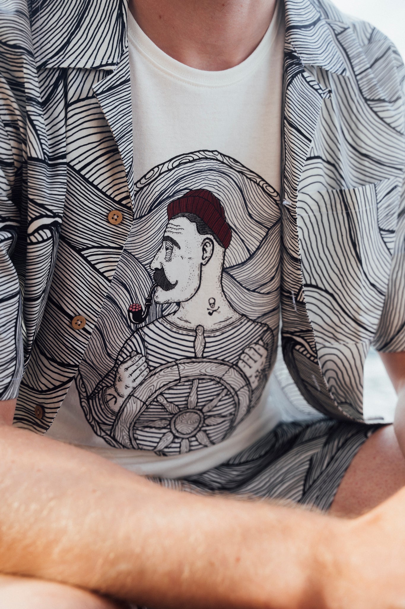 LAKOR Mal De Mer T-shirt T-Shirt Star White