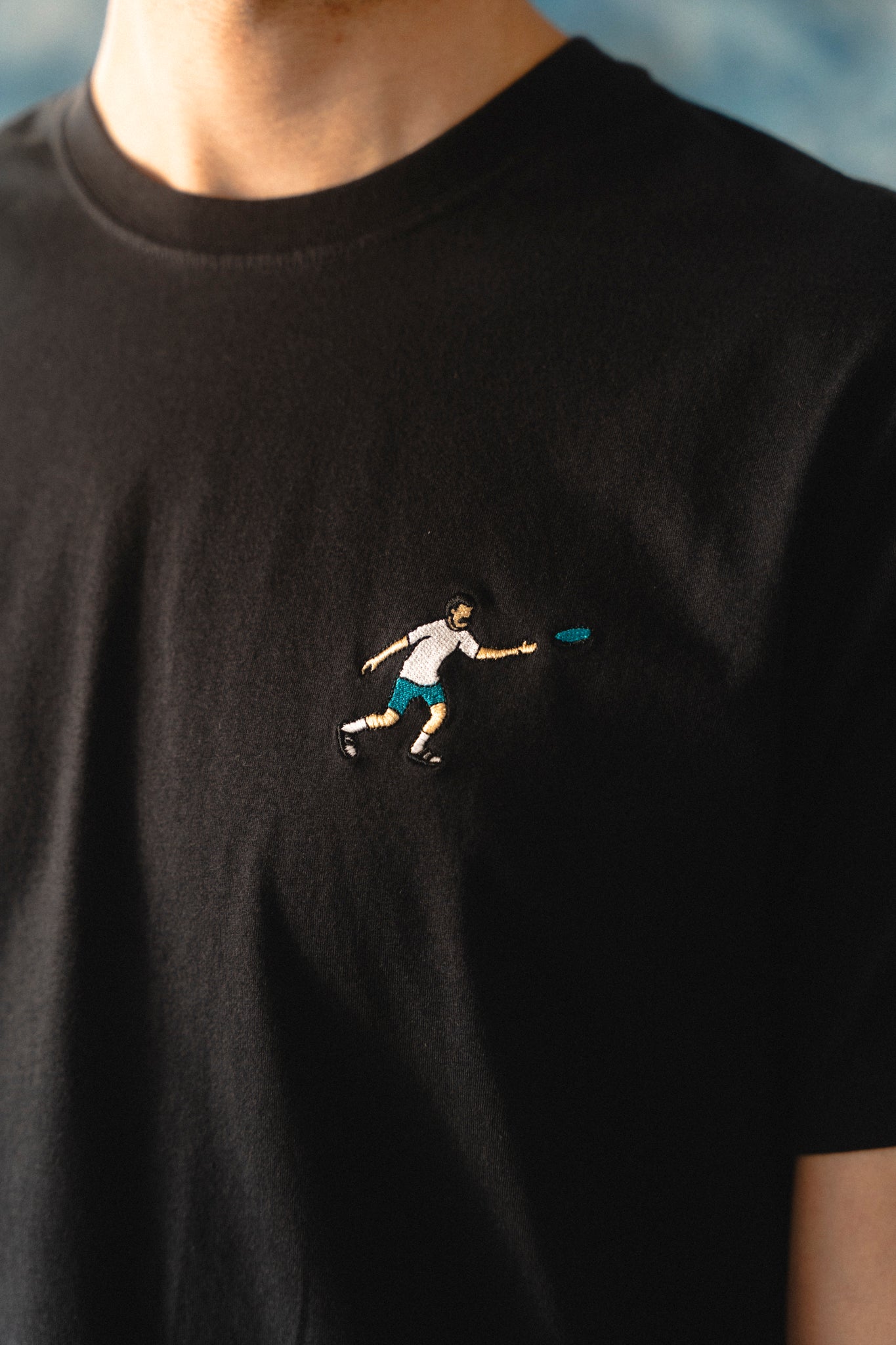 LAKOR Mini Frisbee Player T-shirt T-Shirt Moonless Night