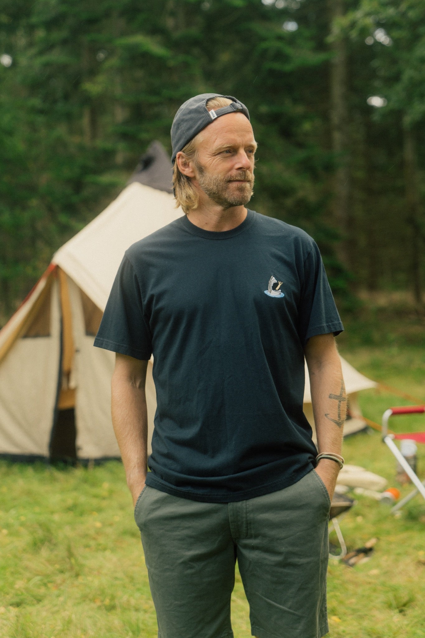 LAKOR Mini Shark Shaka T-shirt T-Shirt Blueberry