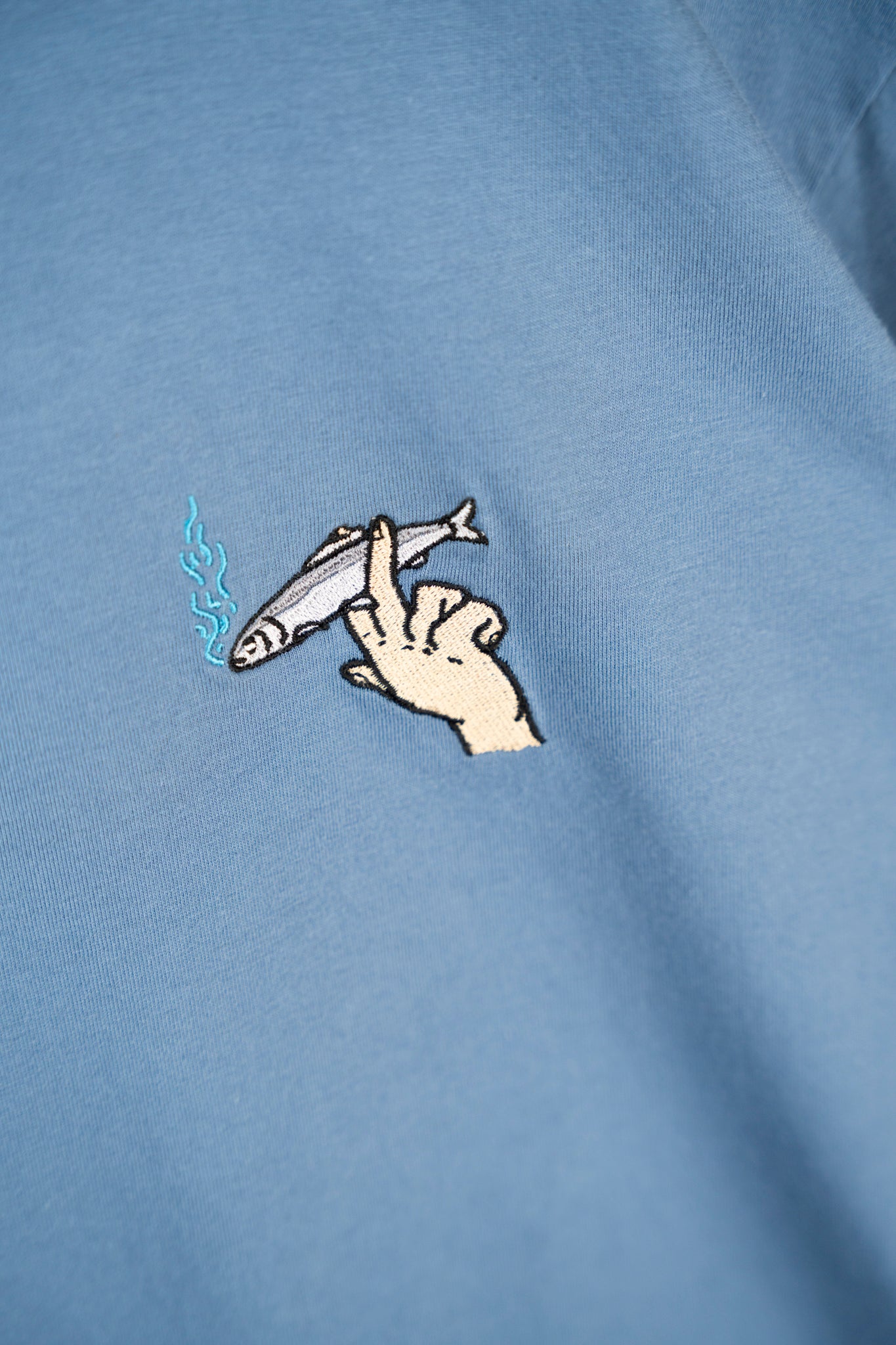 Mini Smoking Fish Hand T-shirt - Bering Sea
