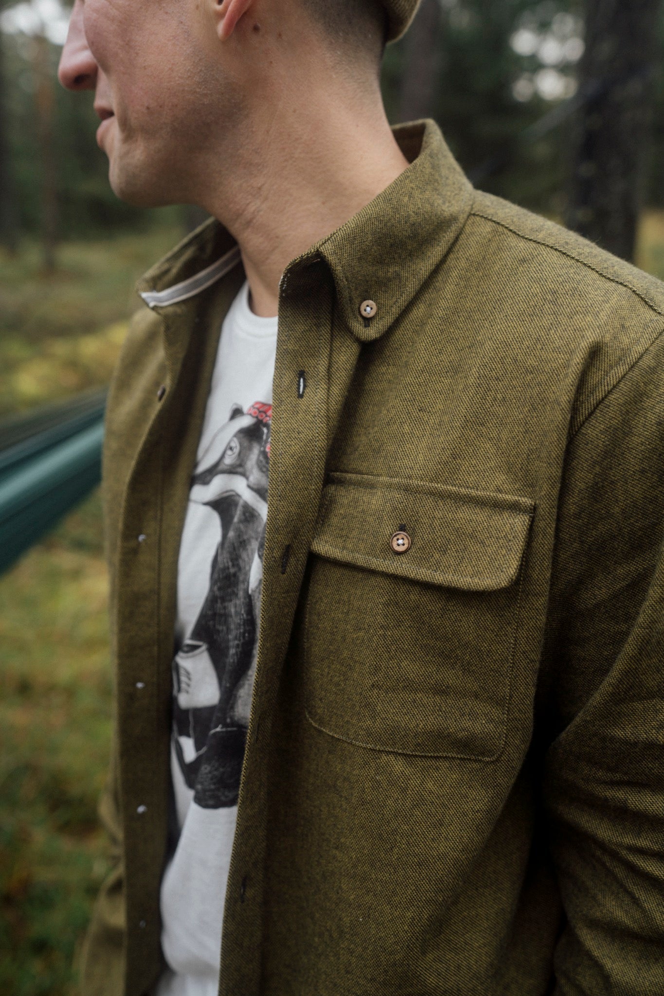 LAKOR Moss Shirt Shirt Fir Green