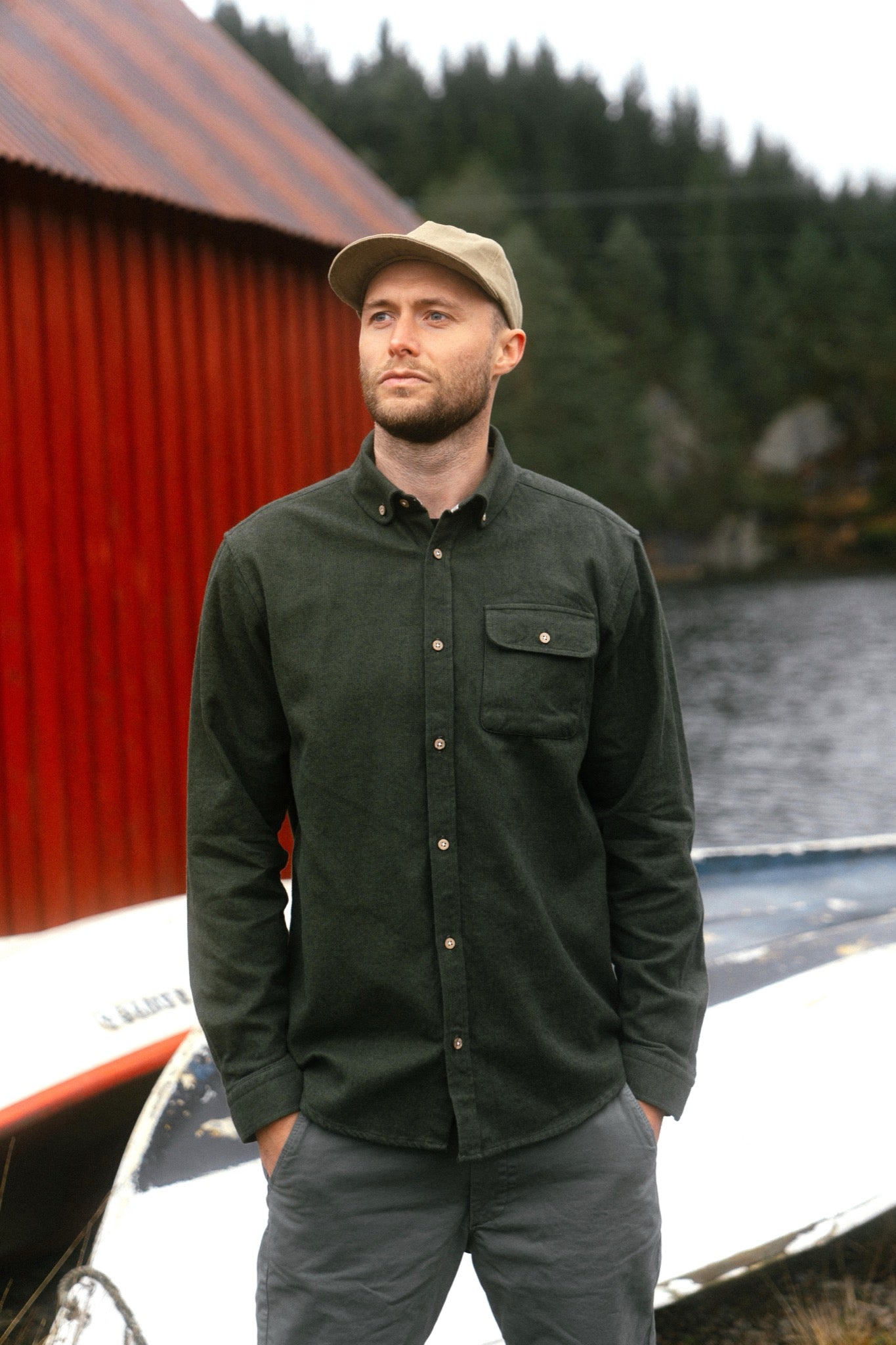 LAKOR Moss Shirt Shirt Riffle Green
