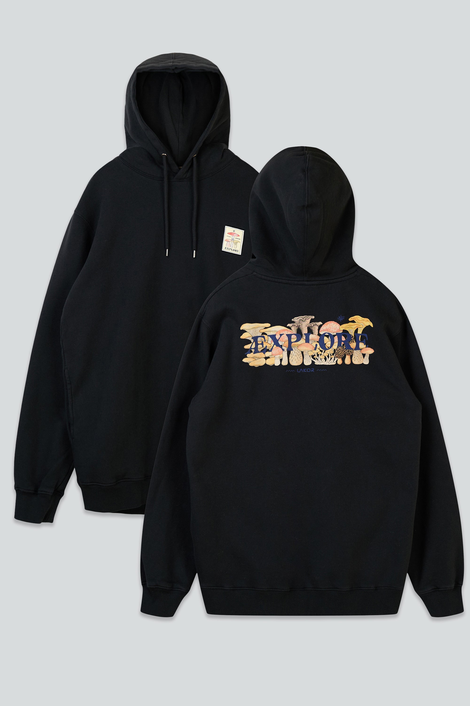 LAKOR Mushroom Forest Hoodie Sweatshirt Moonless Night