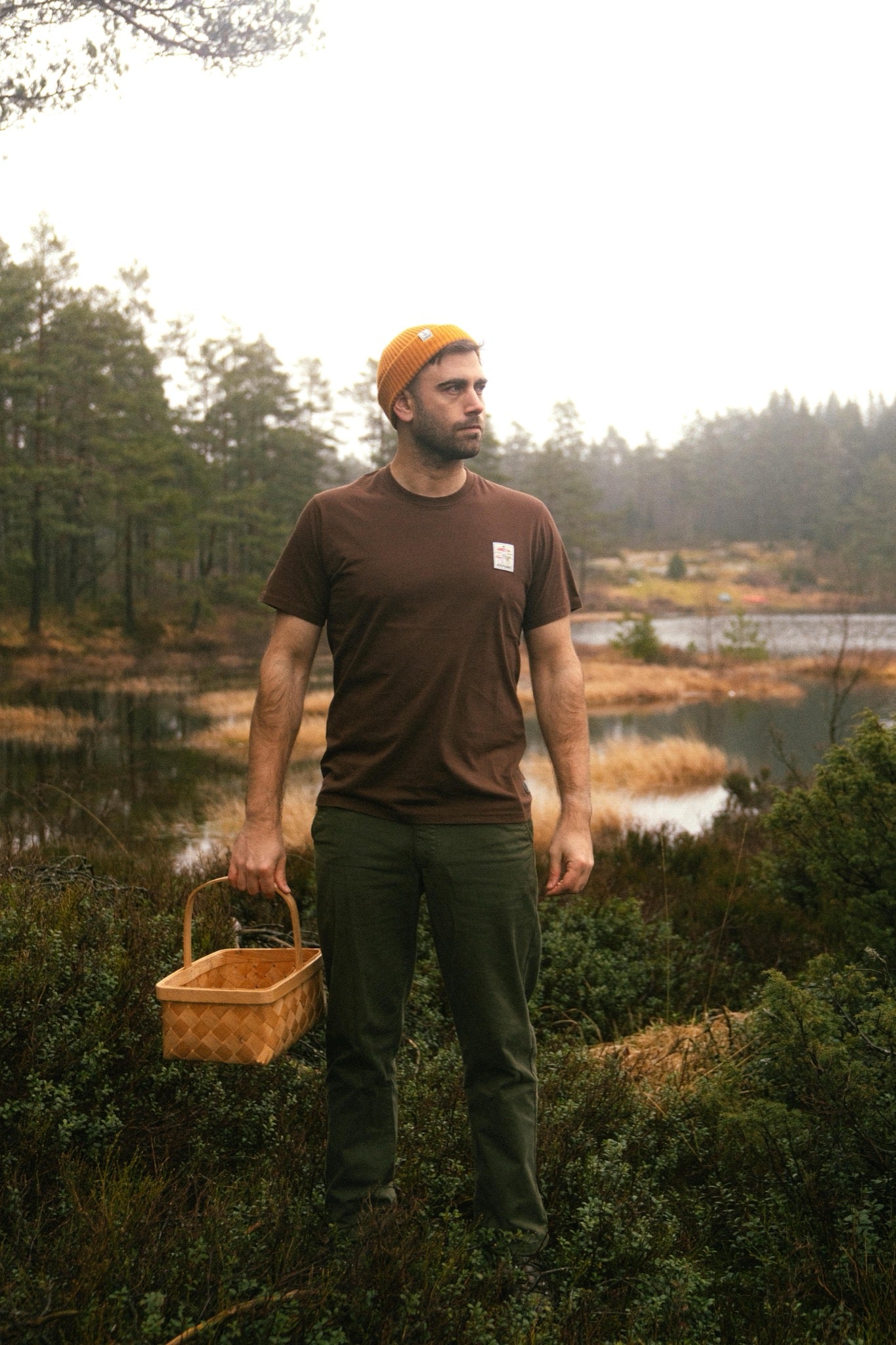 LAKOR Mushroom Forest T-shirt T-Shirt Chicory Coffee