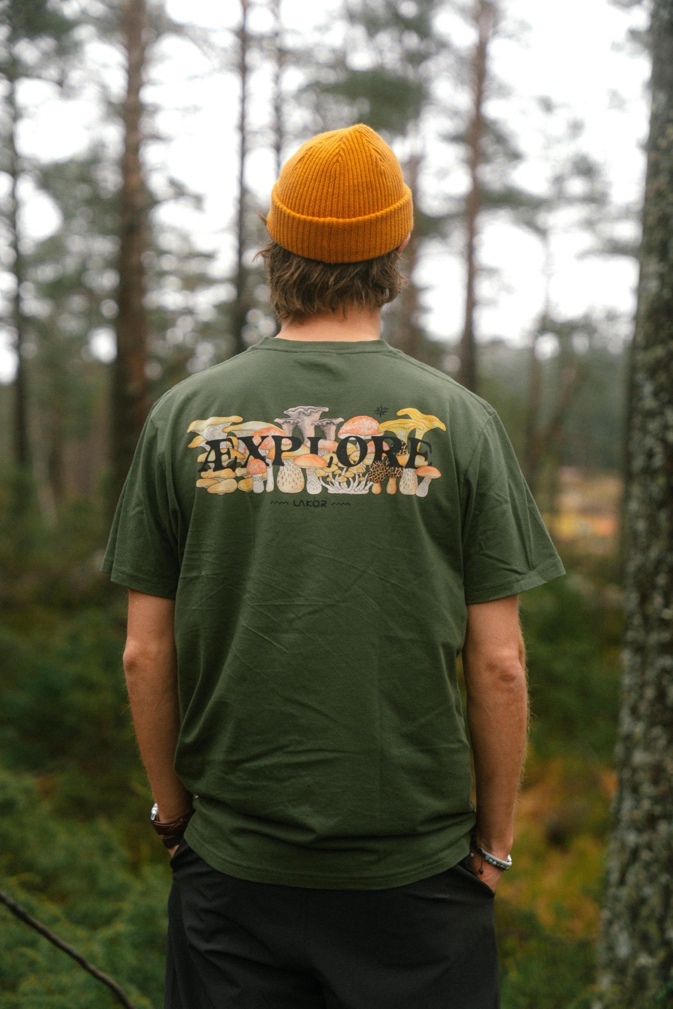 LAKOR Mushroom Forest T-shirt T-Shirt Riffle Green