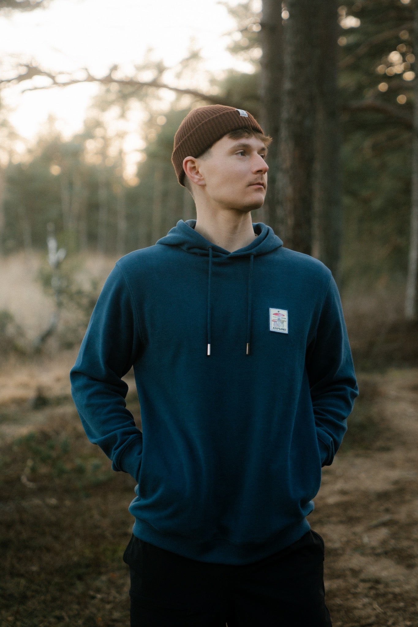 LAKOR Mushroom Trio Hoodie Sweatshirt Insignia Blue