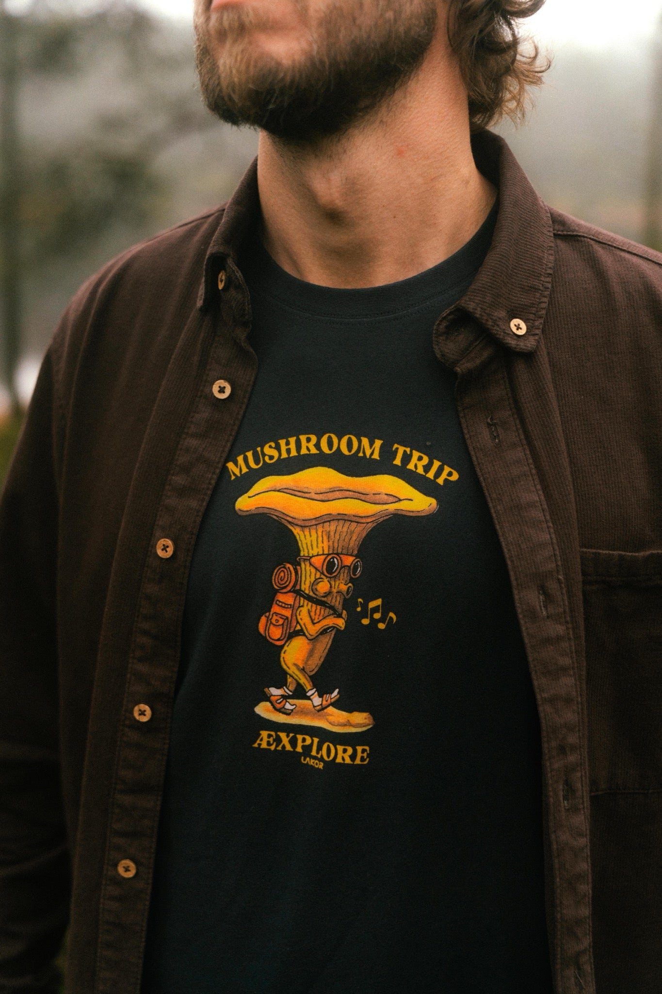 LAKOR Mushroom Trip T-shirt T-Shirt Blueberry