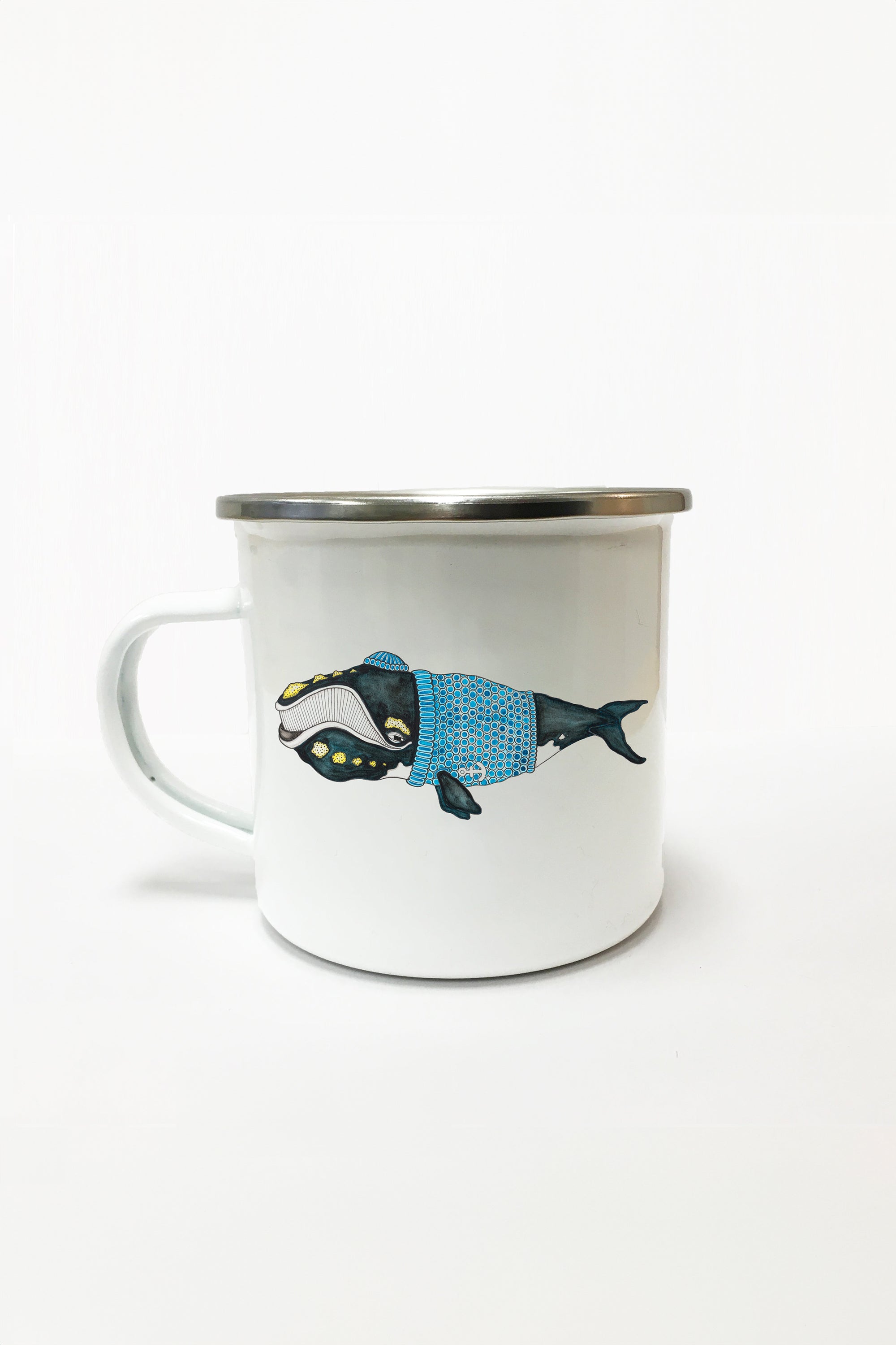 Northern Right Whale Emaille Tasse