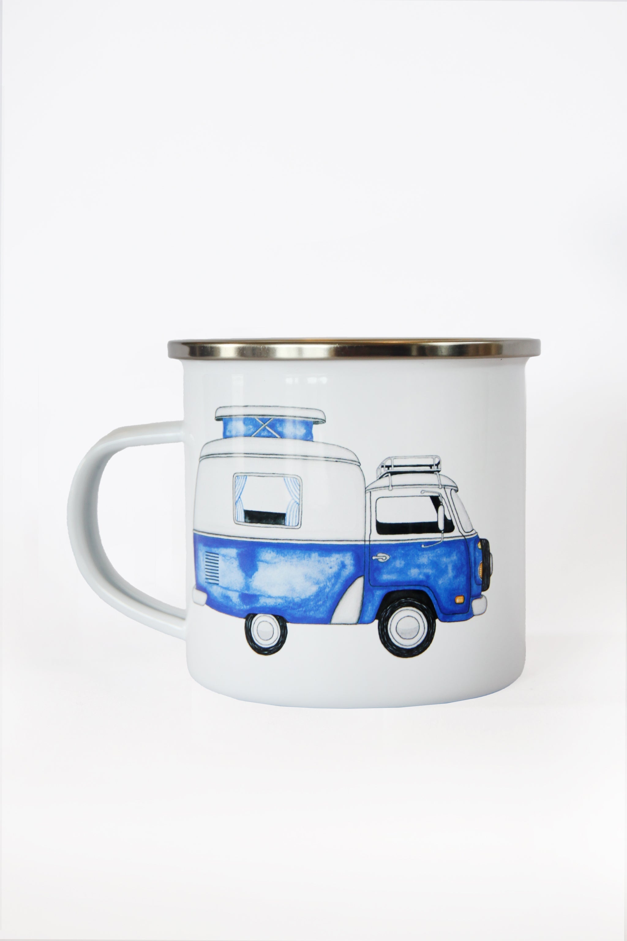 LAKOR Ocean Camper Emaljekrus Mug White