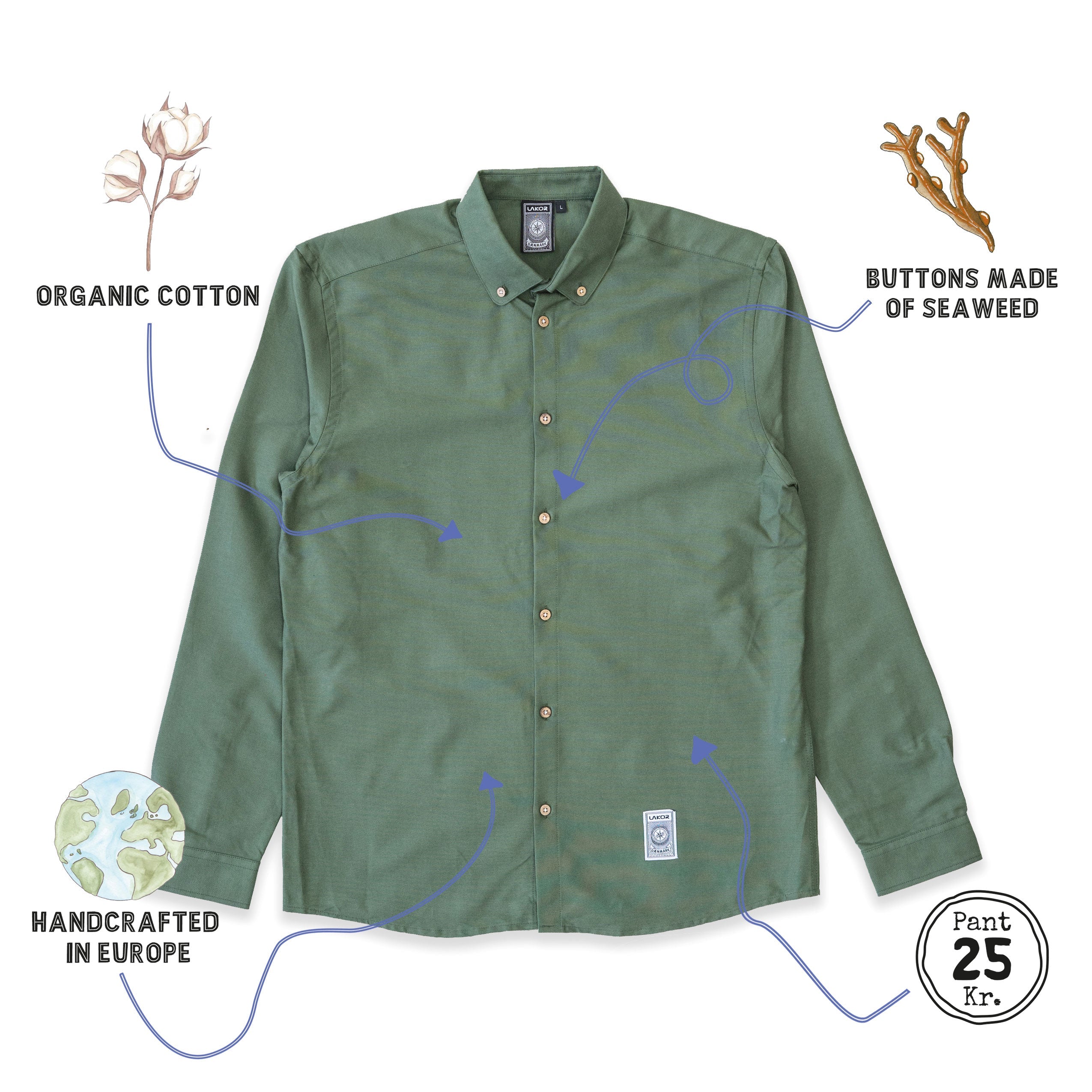 LAKOR Oxford Shirt Shirt Cypress