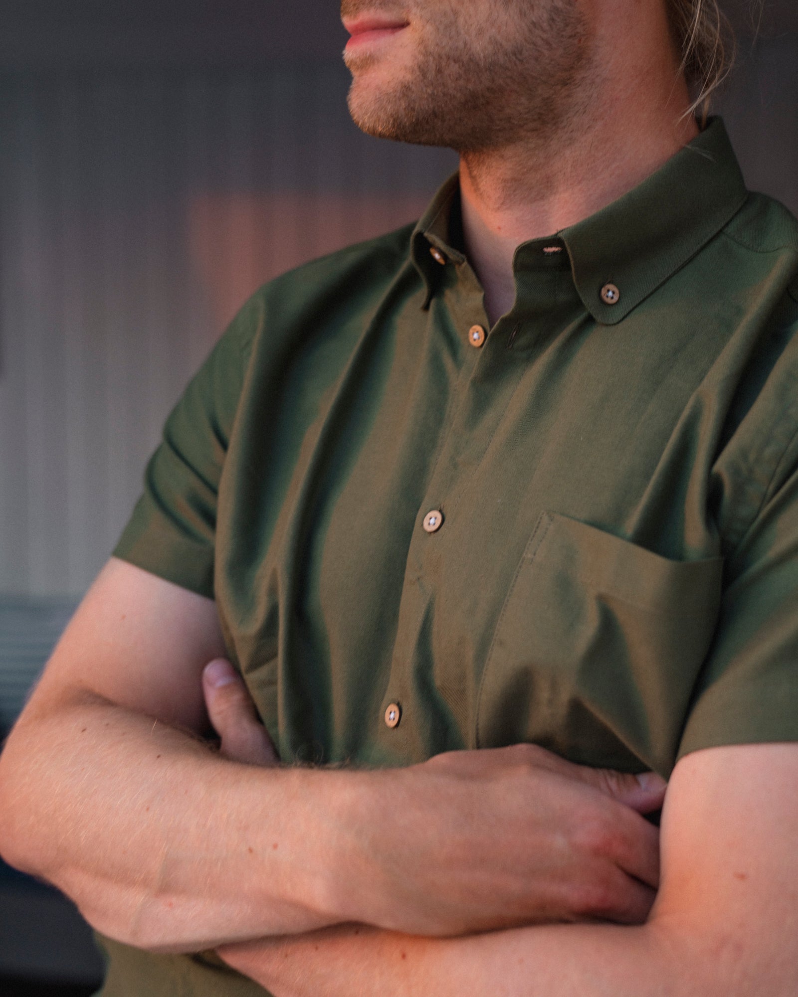 Oxford Short Sleeve - Cypress
