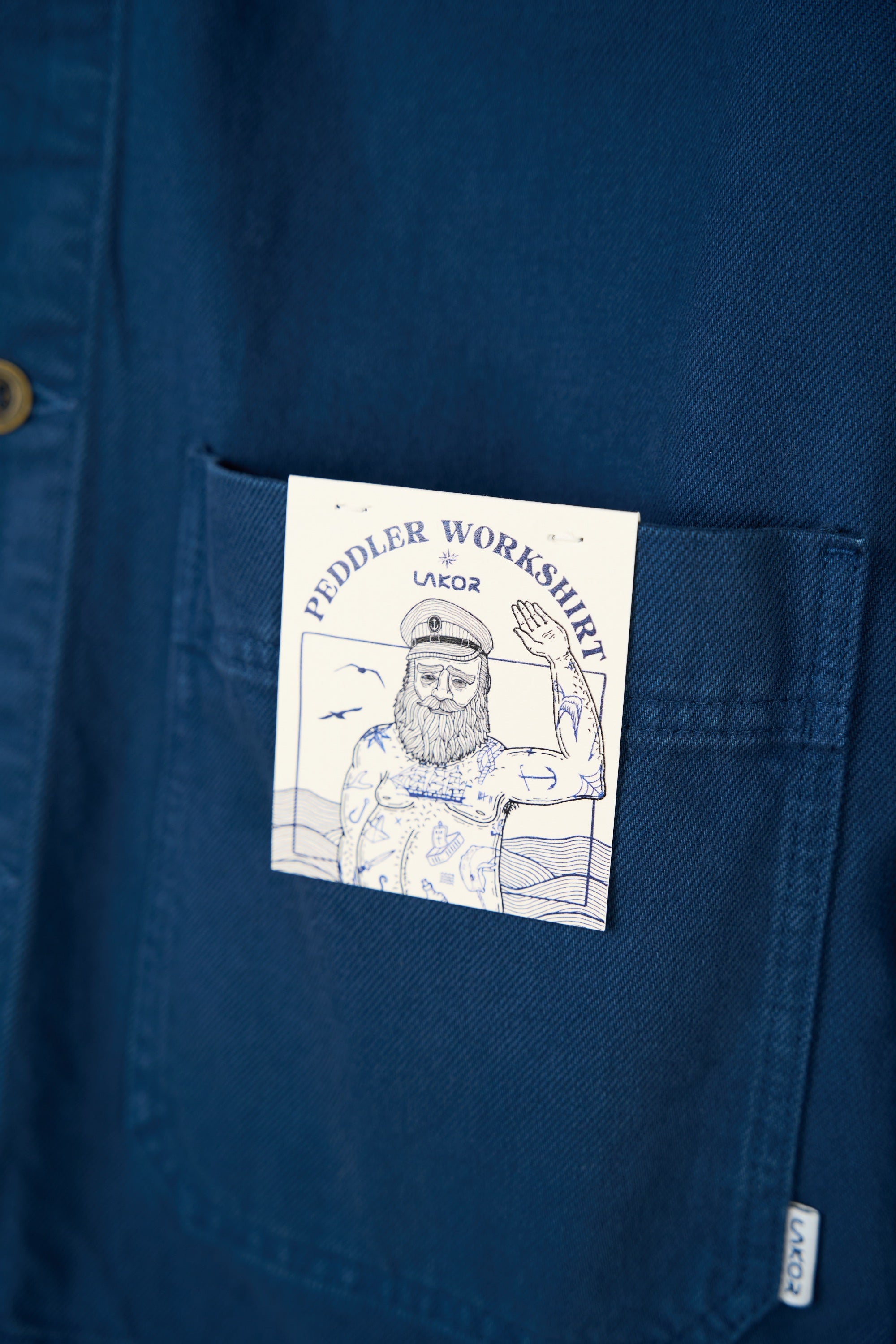 LAKOR Peddler Work Shirt Overshirt Insignia Blue