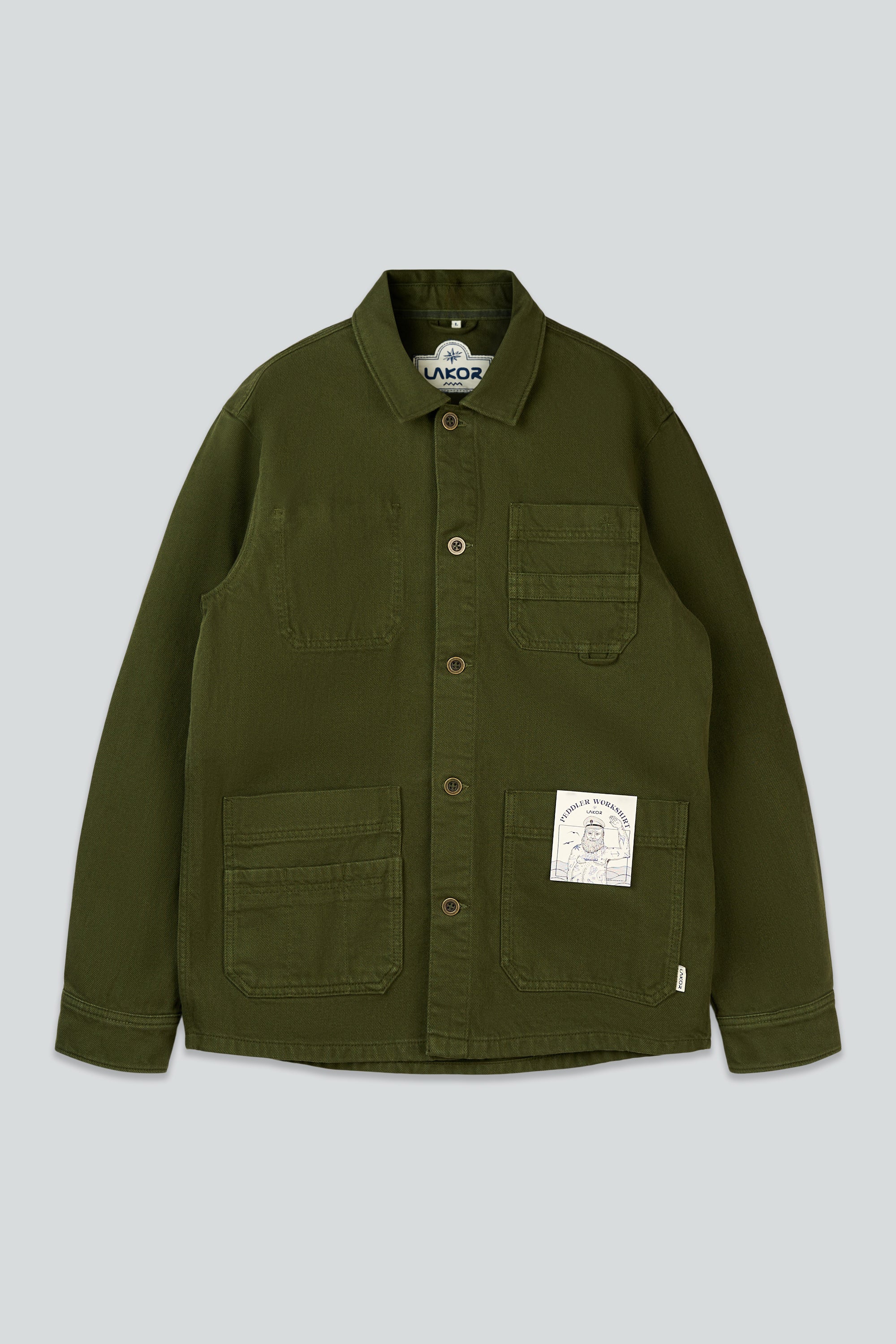 LAKOR Peddler Work Shirt Overshirt Riffle Green