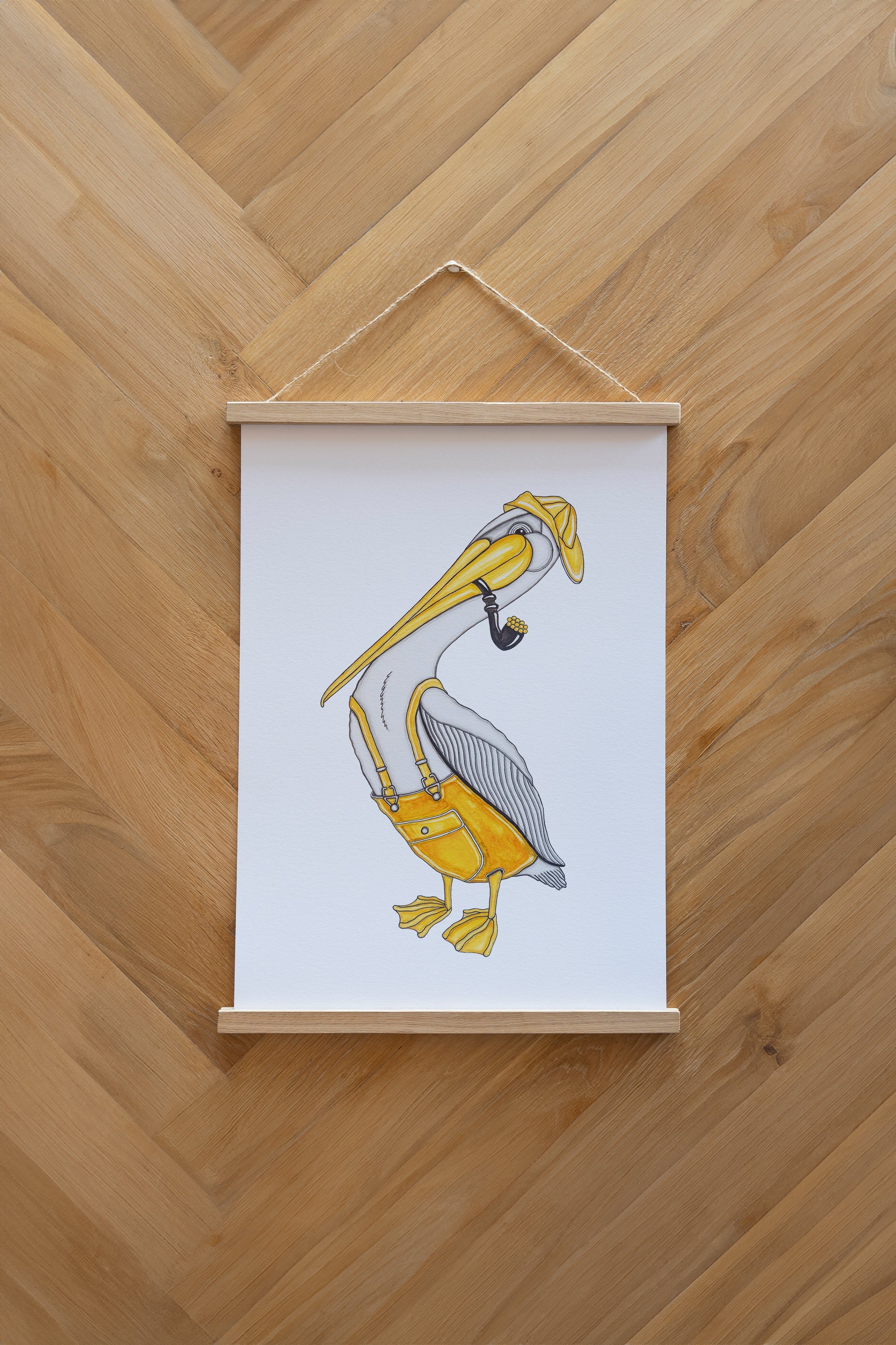 LAKOR Pier Pelican Plakat Poster White