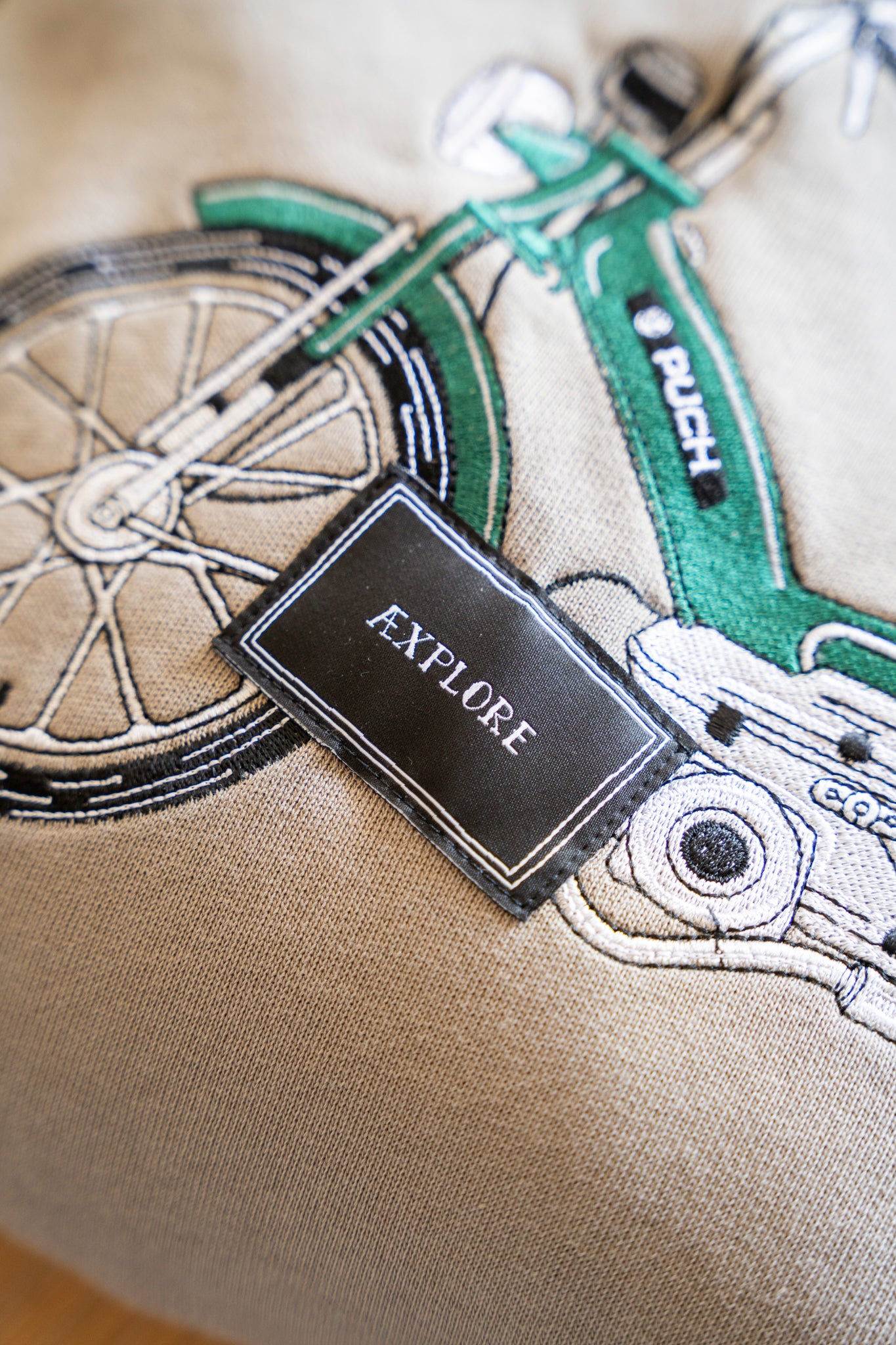 Patched Maxi Crewneck (Fallen Rock)