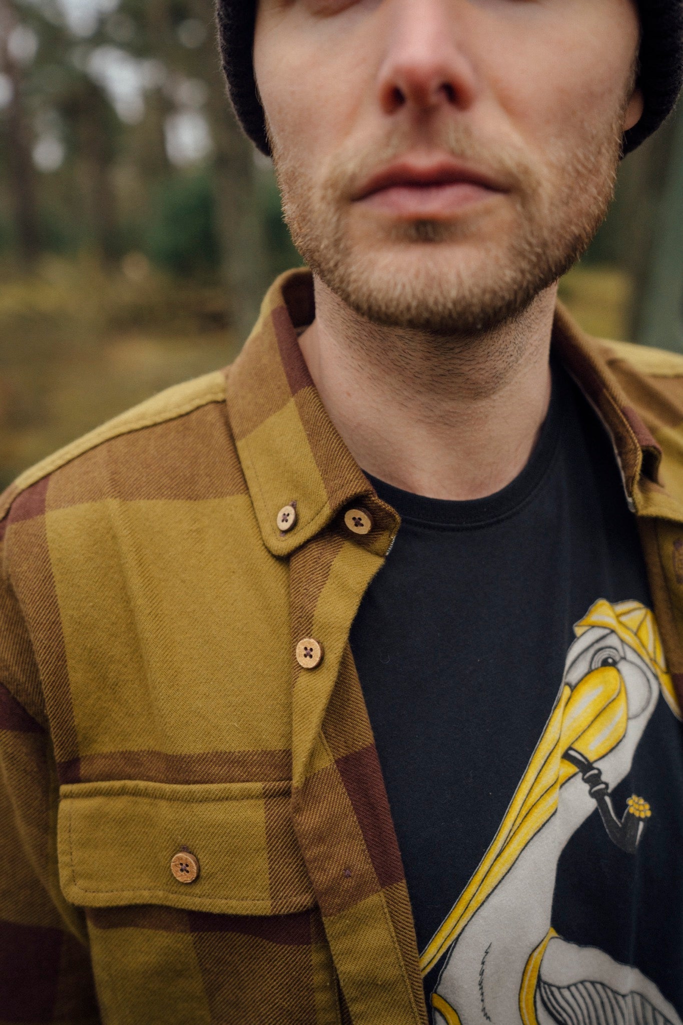 LAKOR Recycled Work Shirt Overshirt Fir Green