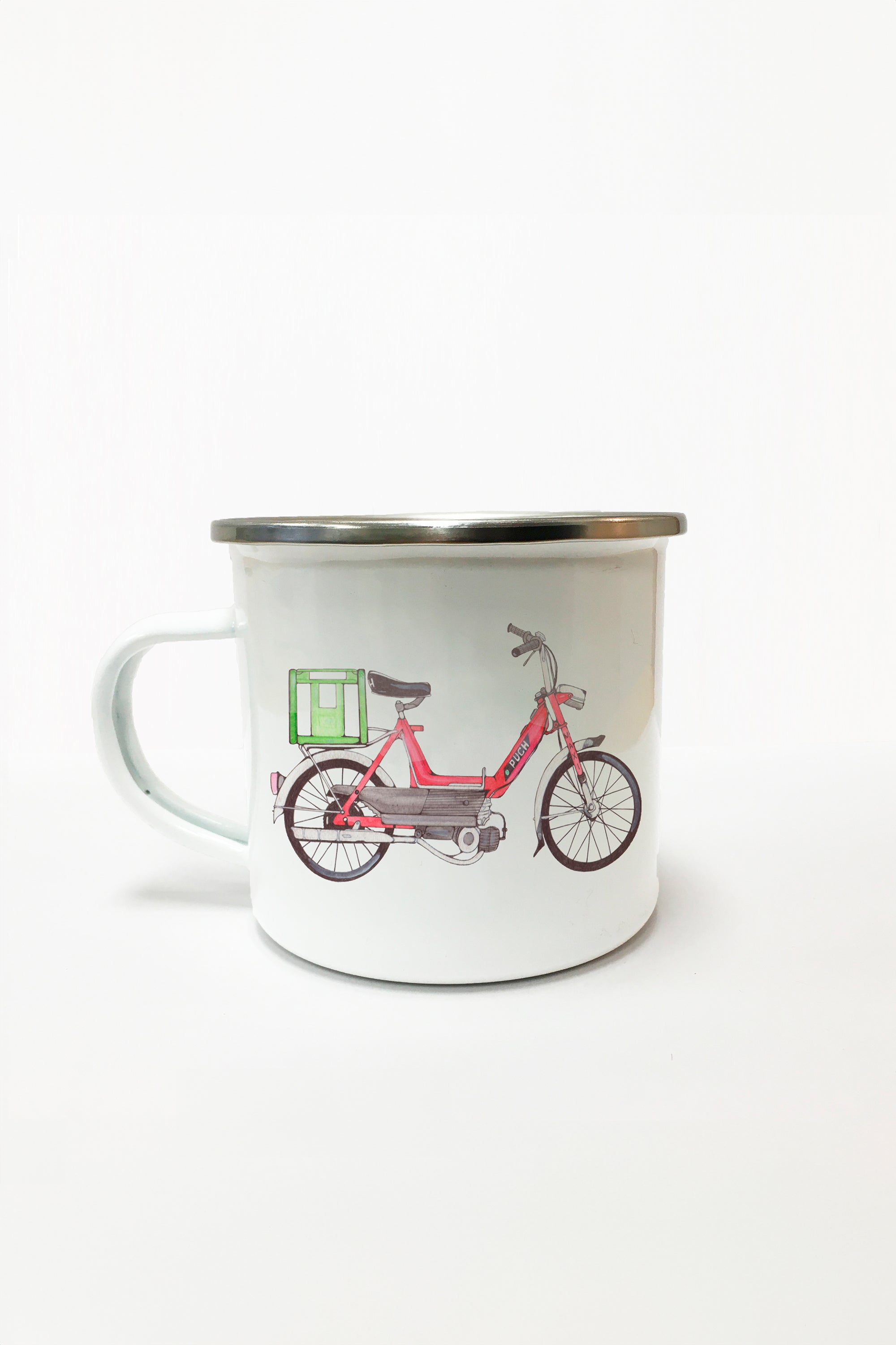 Red Puch Emaille Tasse
