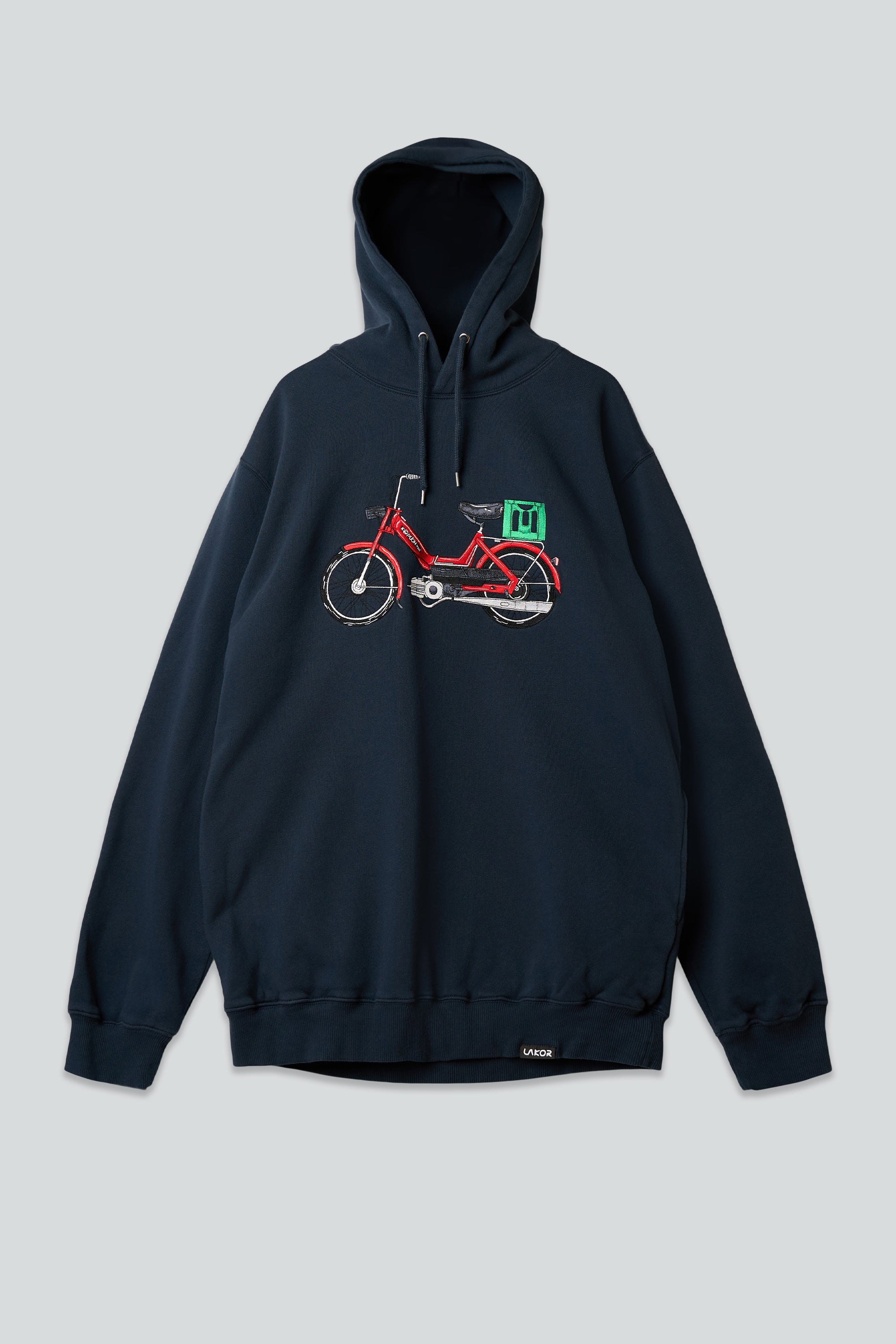 LAKOR Red Maxi Hoodie Sweatshirt Blueberry