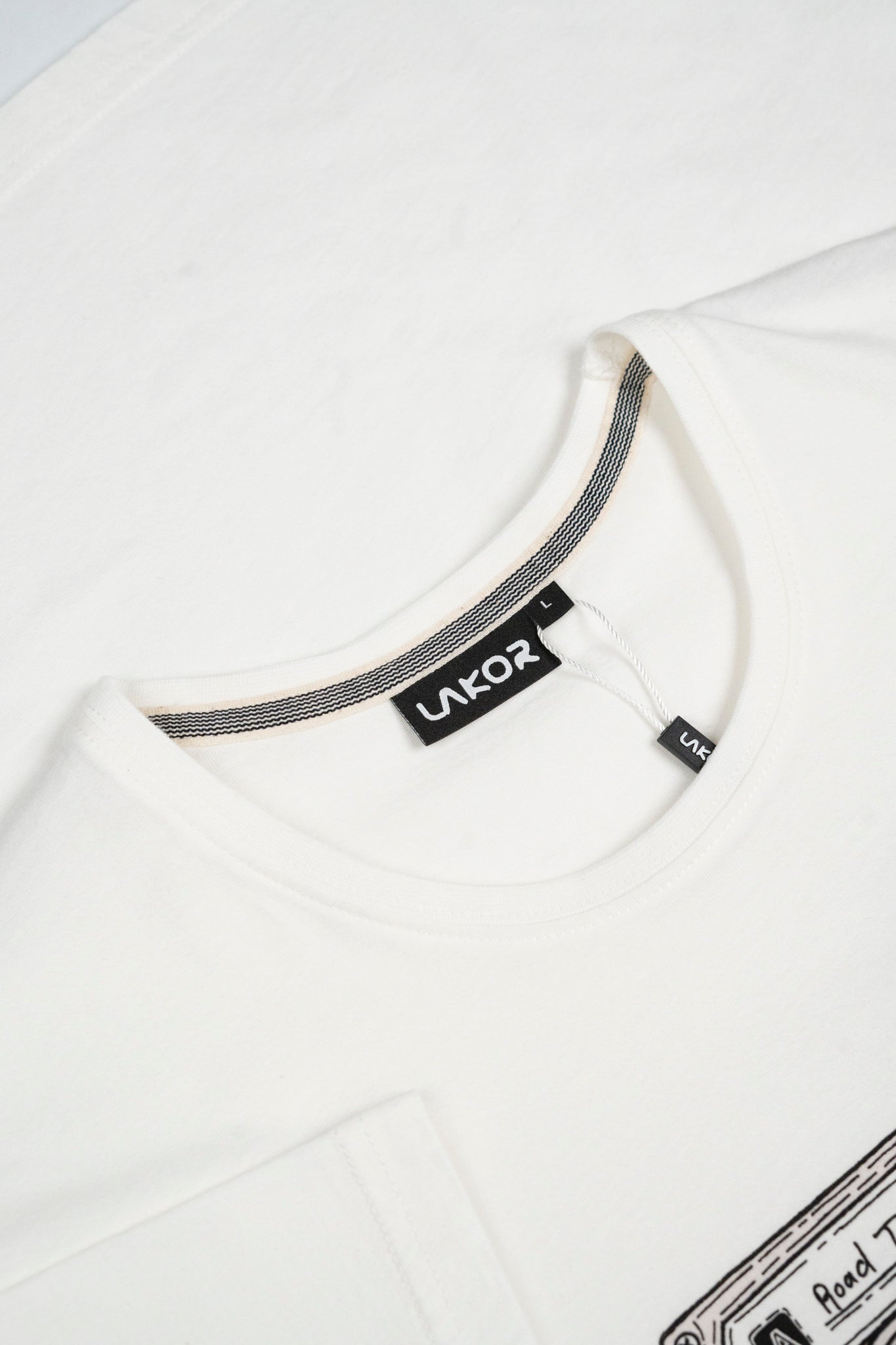 LAKOR Road Trippin' Rhythms T-shirt T-Shirt Star White