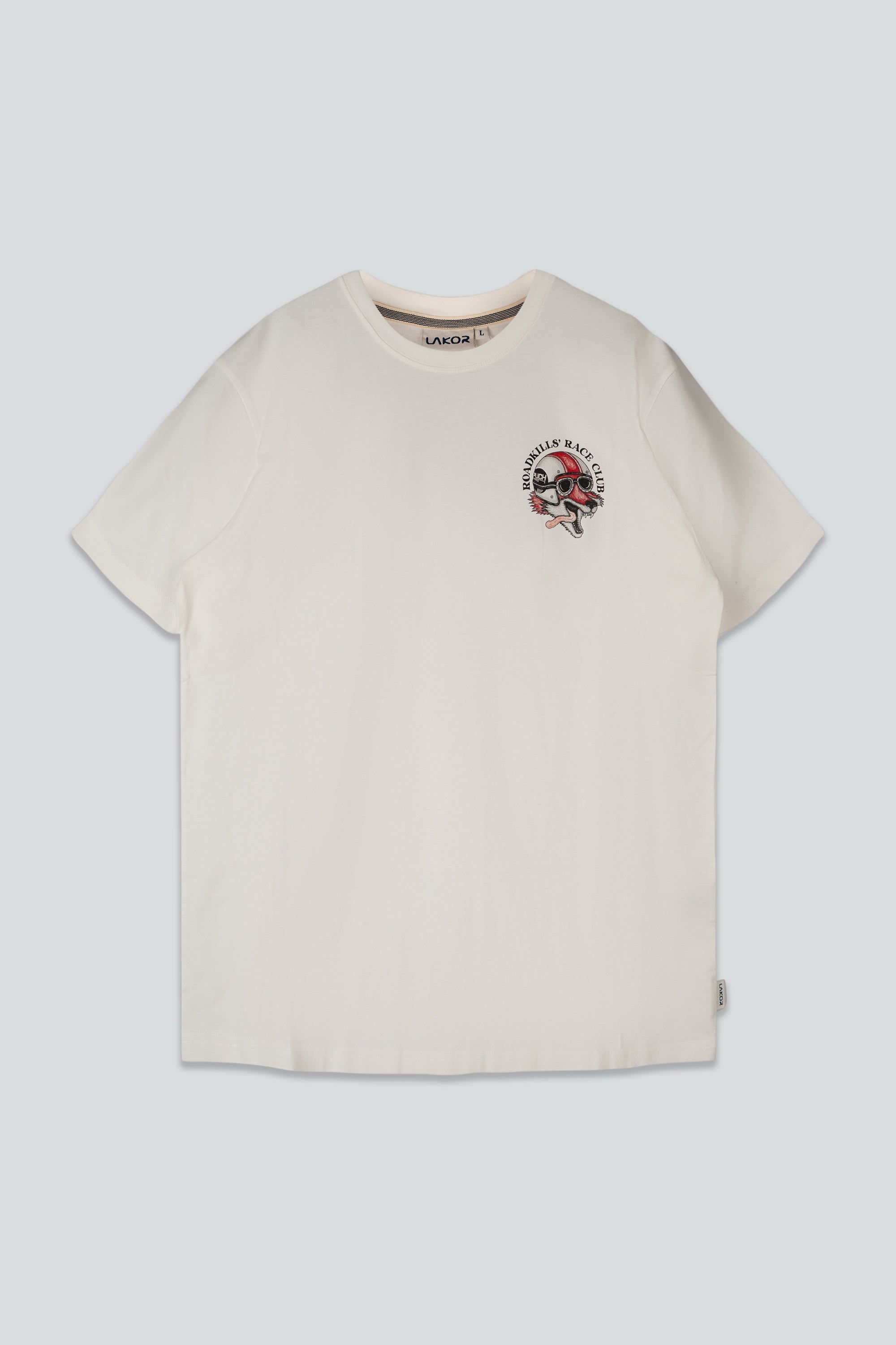 LAKOR Roadkills' Race Club Back T-shirt T-Shirt Star White