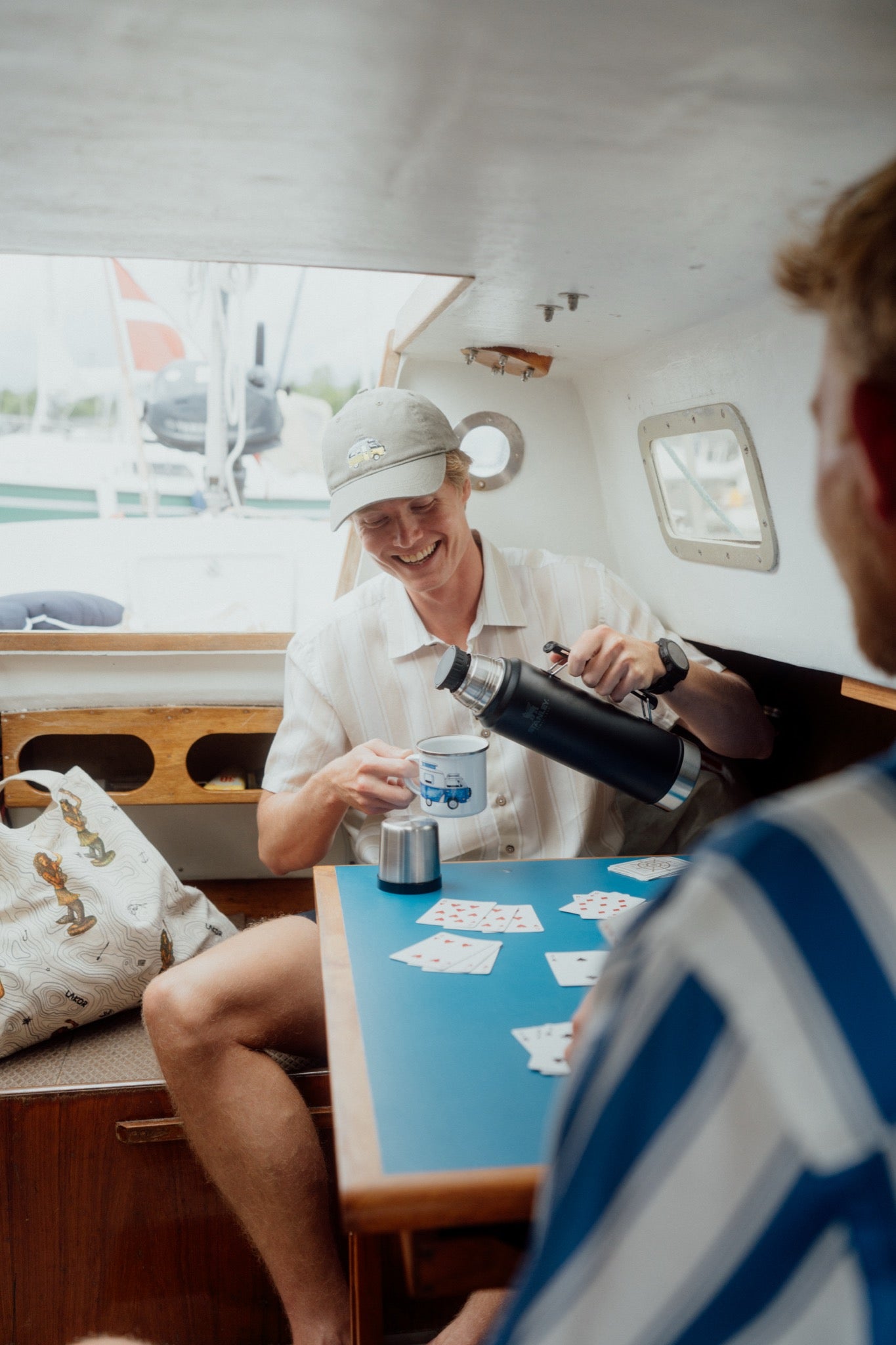 LAKOR Roadline Short Sleeve Shirt Short Sleeve Shirt Oatmeal Melange