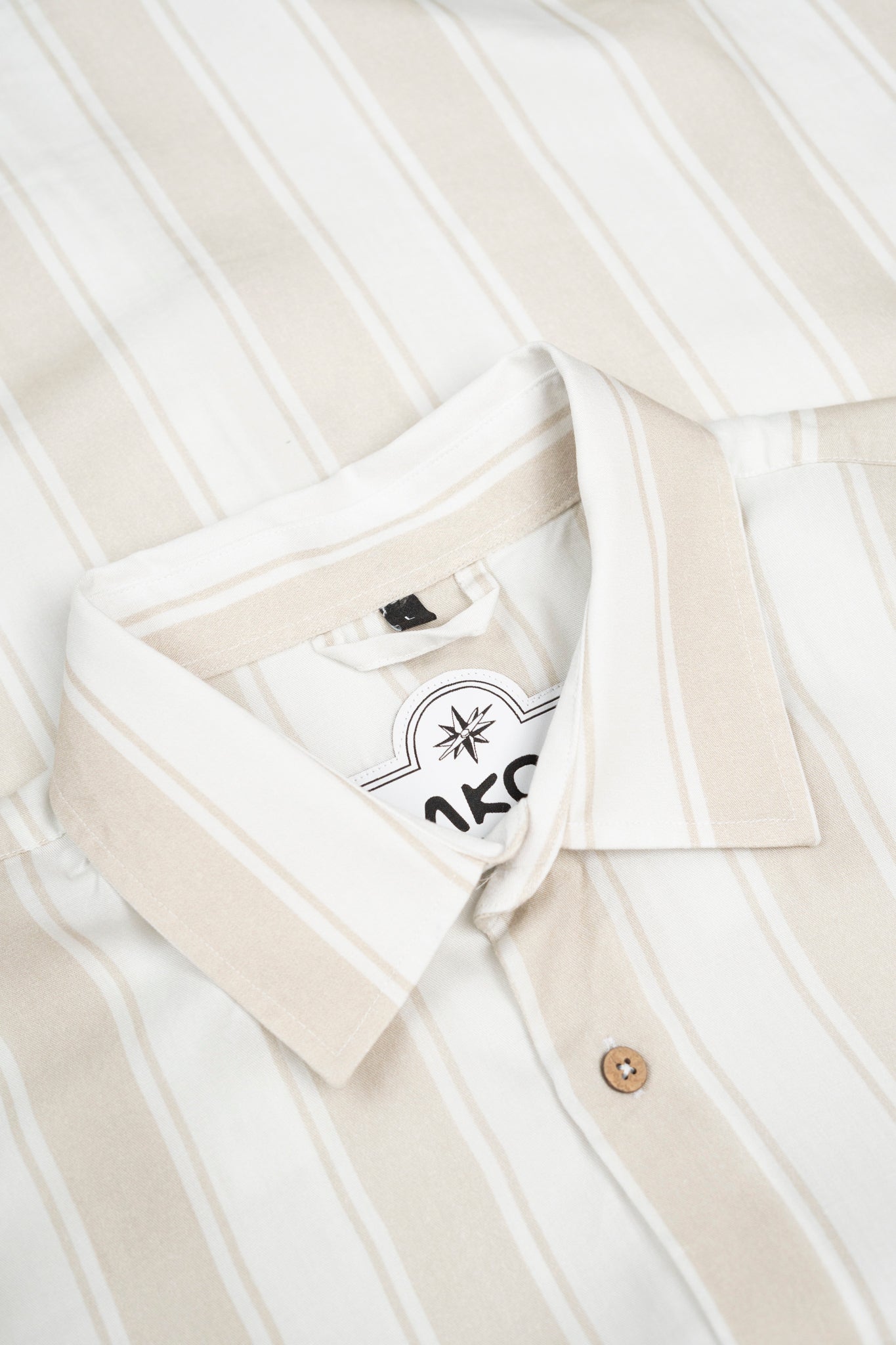 LAKOR Roadline Short Sleeve Shirt Short Sleeve Shirt Oatmeal Melange