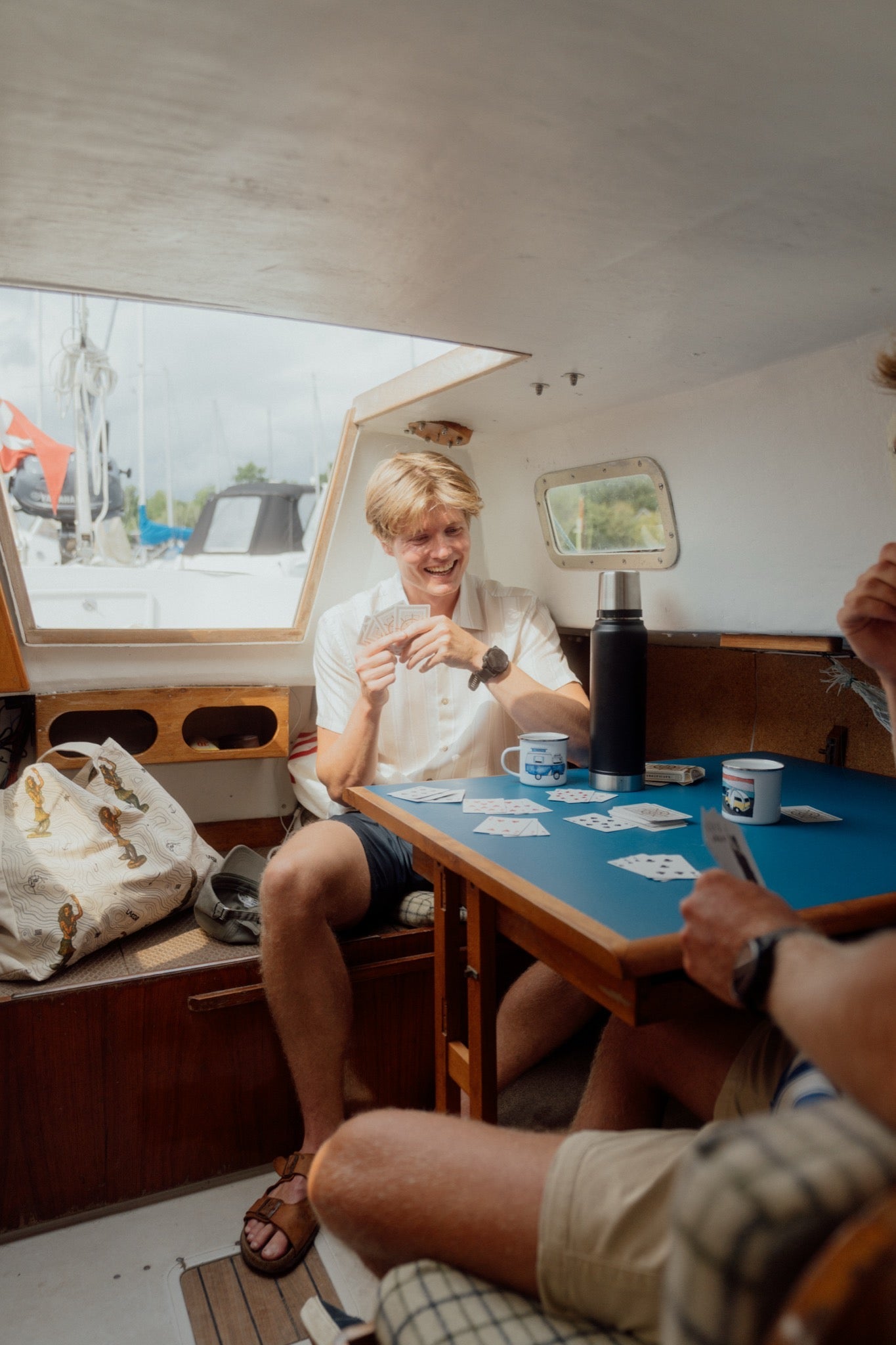 LAKOR Roadline Short Sleeve Shirt Short Sleeve Shirt Oatmeal Melange