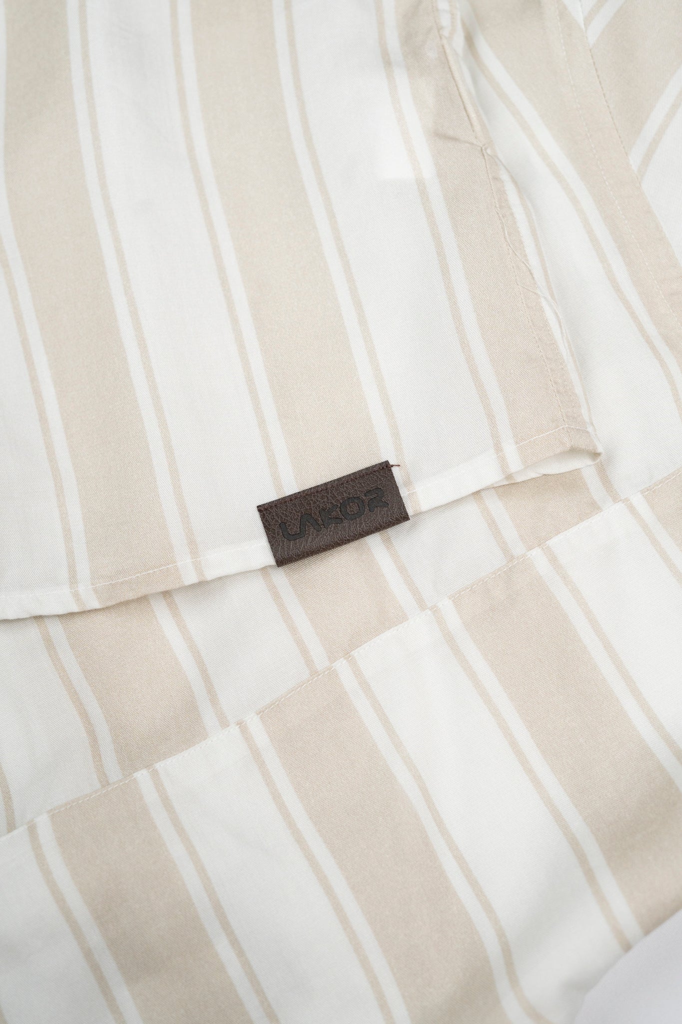 LAKOR Roadline Short Sleeve Shirt Short Sleeve Shirt Oatmeal Melange