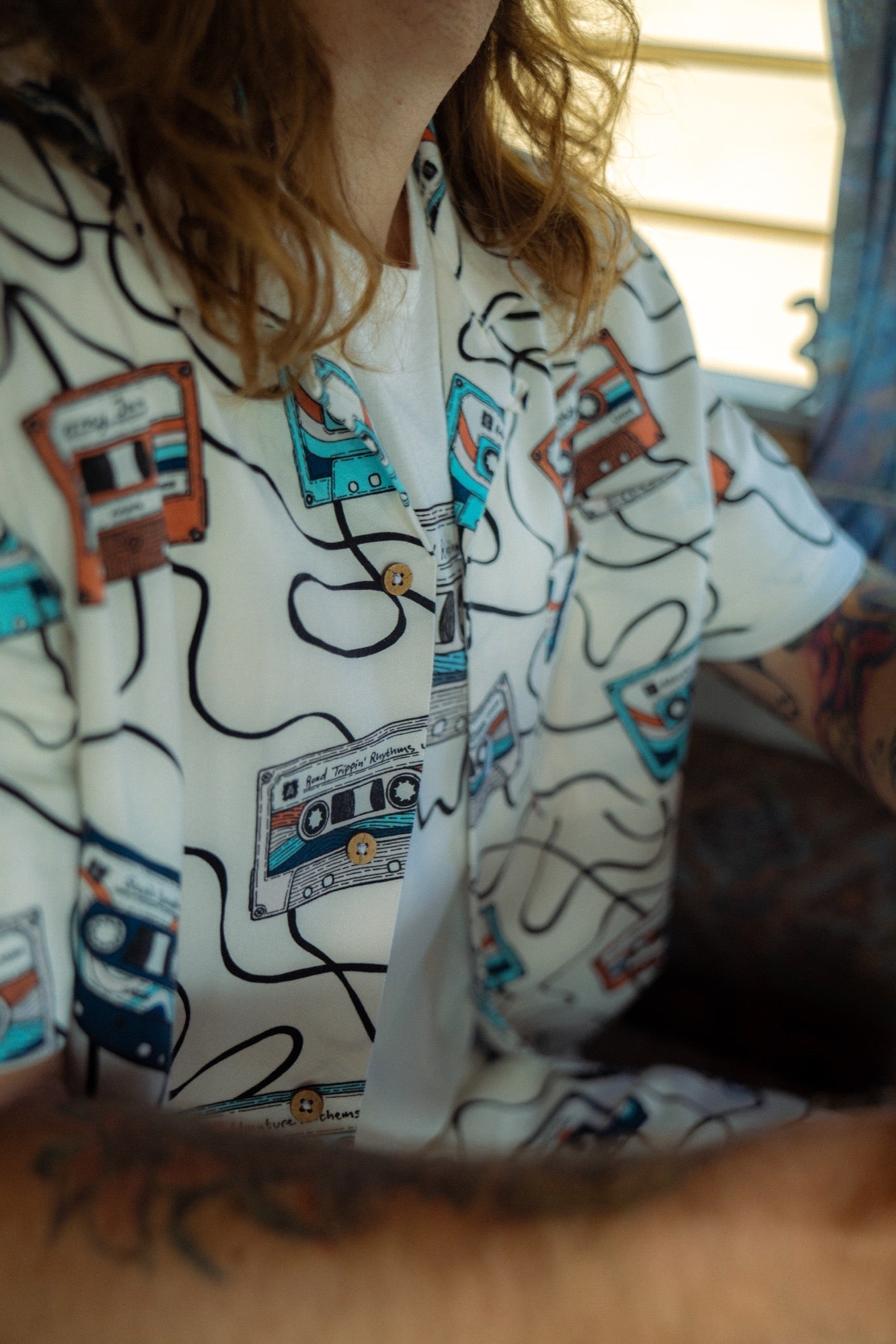 LAKOR Roadtrip Mixtape Short Sleeve Shirt Short Sleeve Shirt Star White