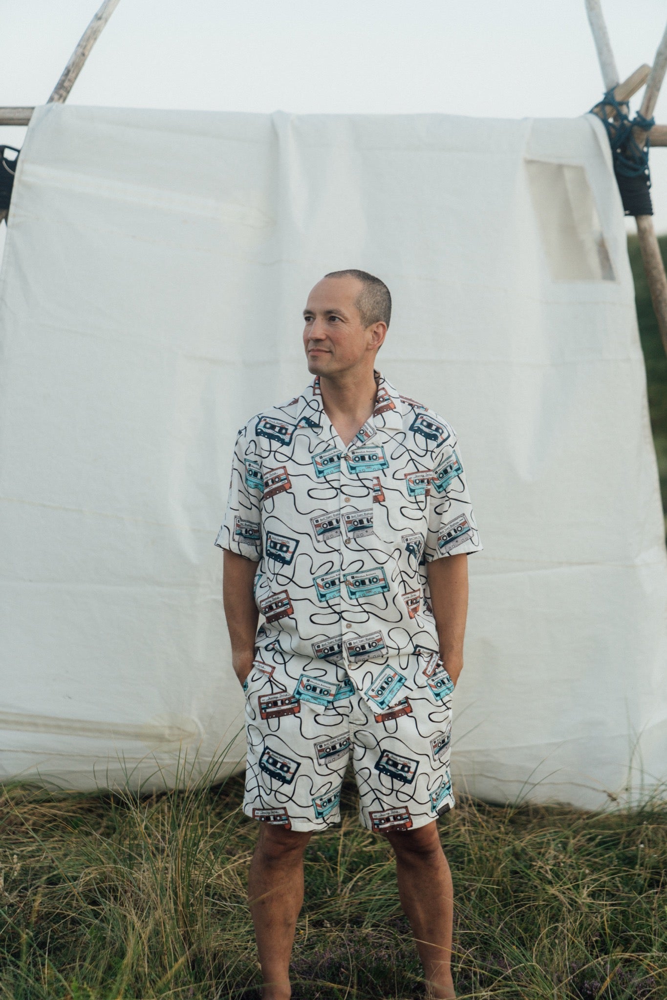 LAKOR Roadtrip Mixtape Shorts Shorts Star White