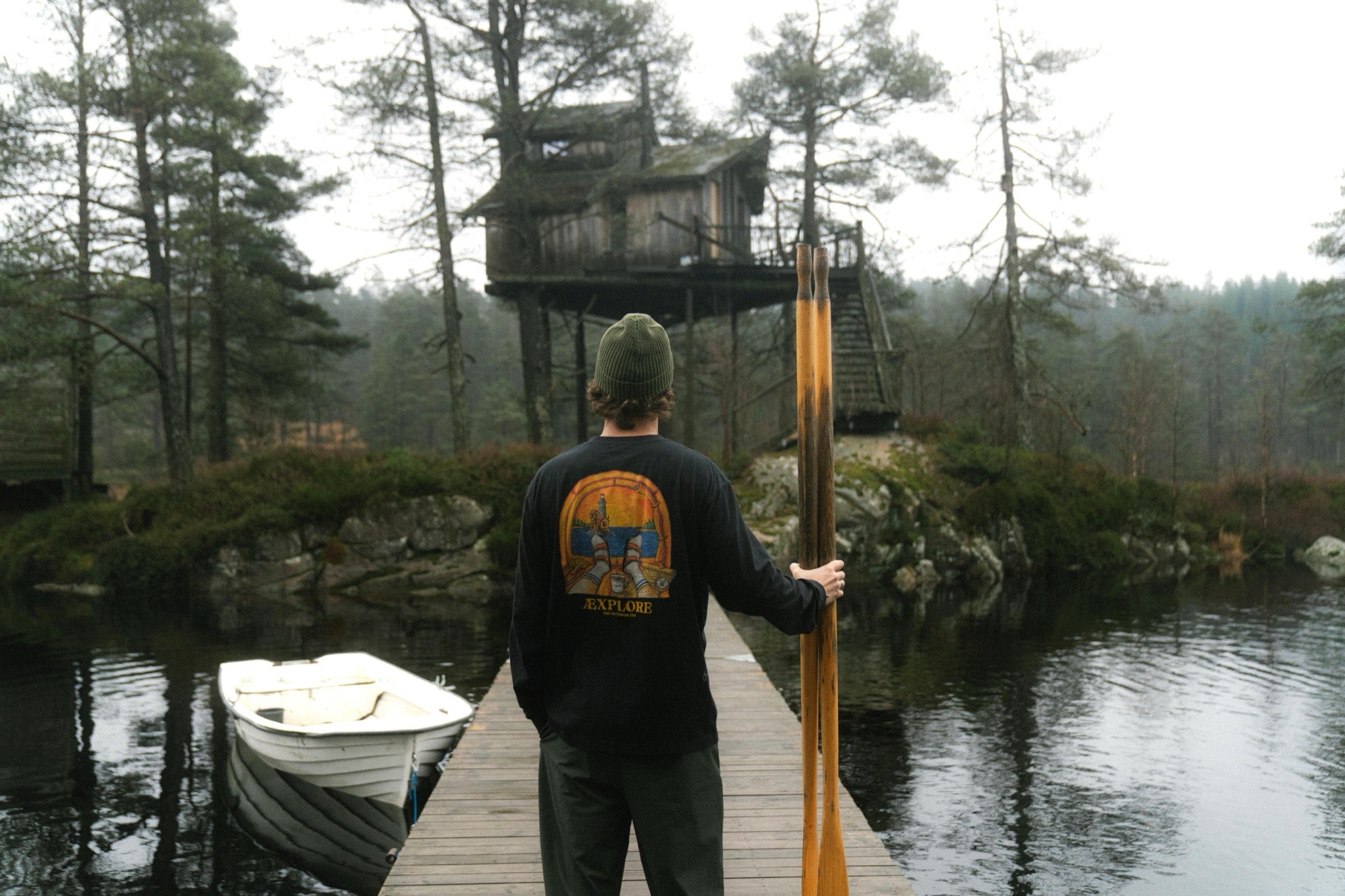 LAKOR Room with a View Boxfit LS T-shirt T-Shirt Moonless Night