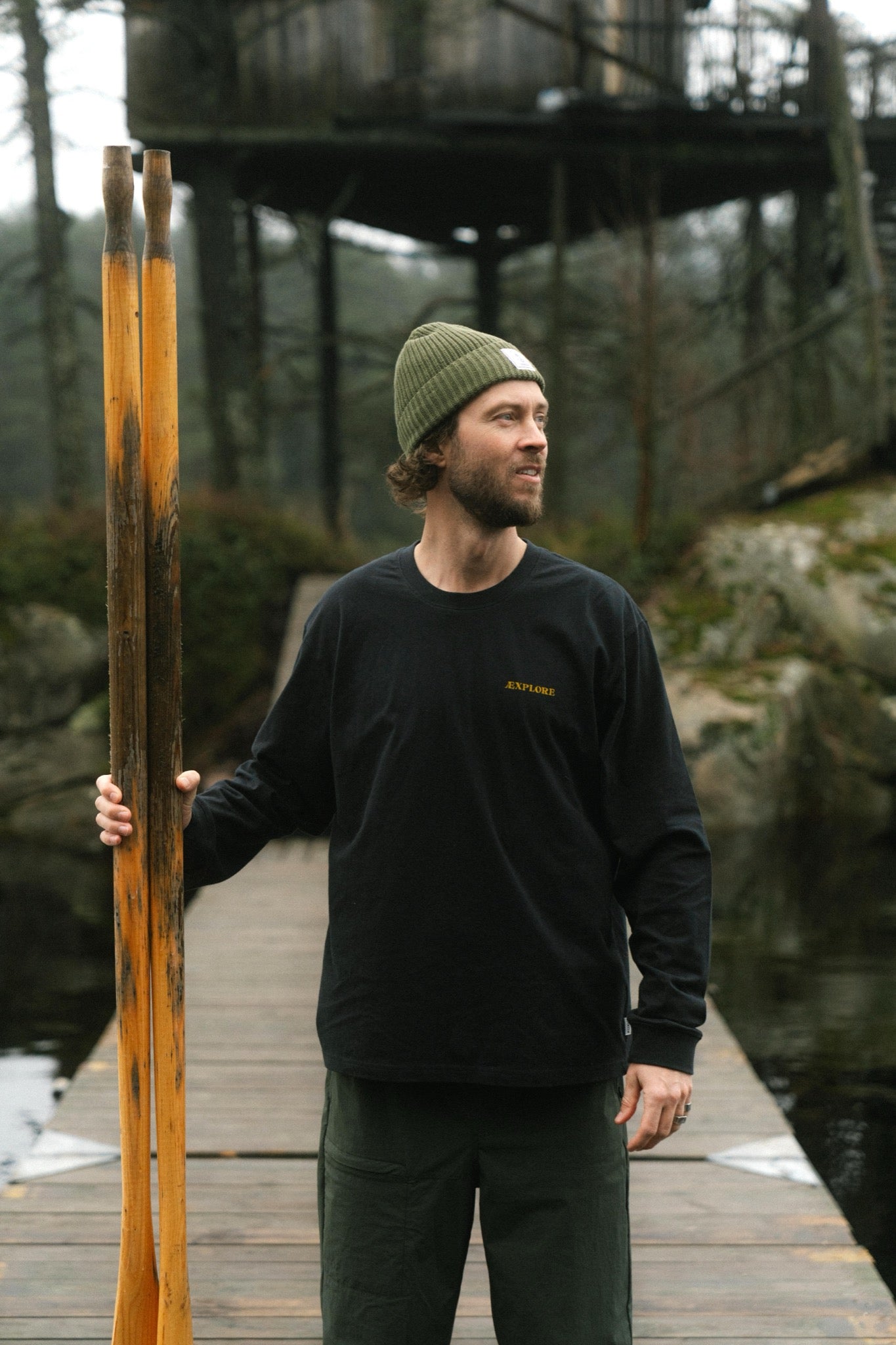 LAKOR Room with a View Boxfit LS T-shirt T-Shirt Moonless Night