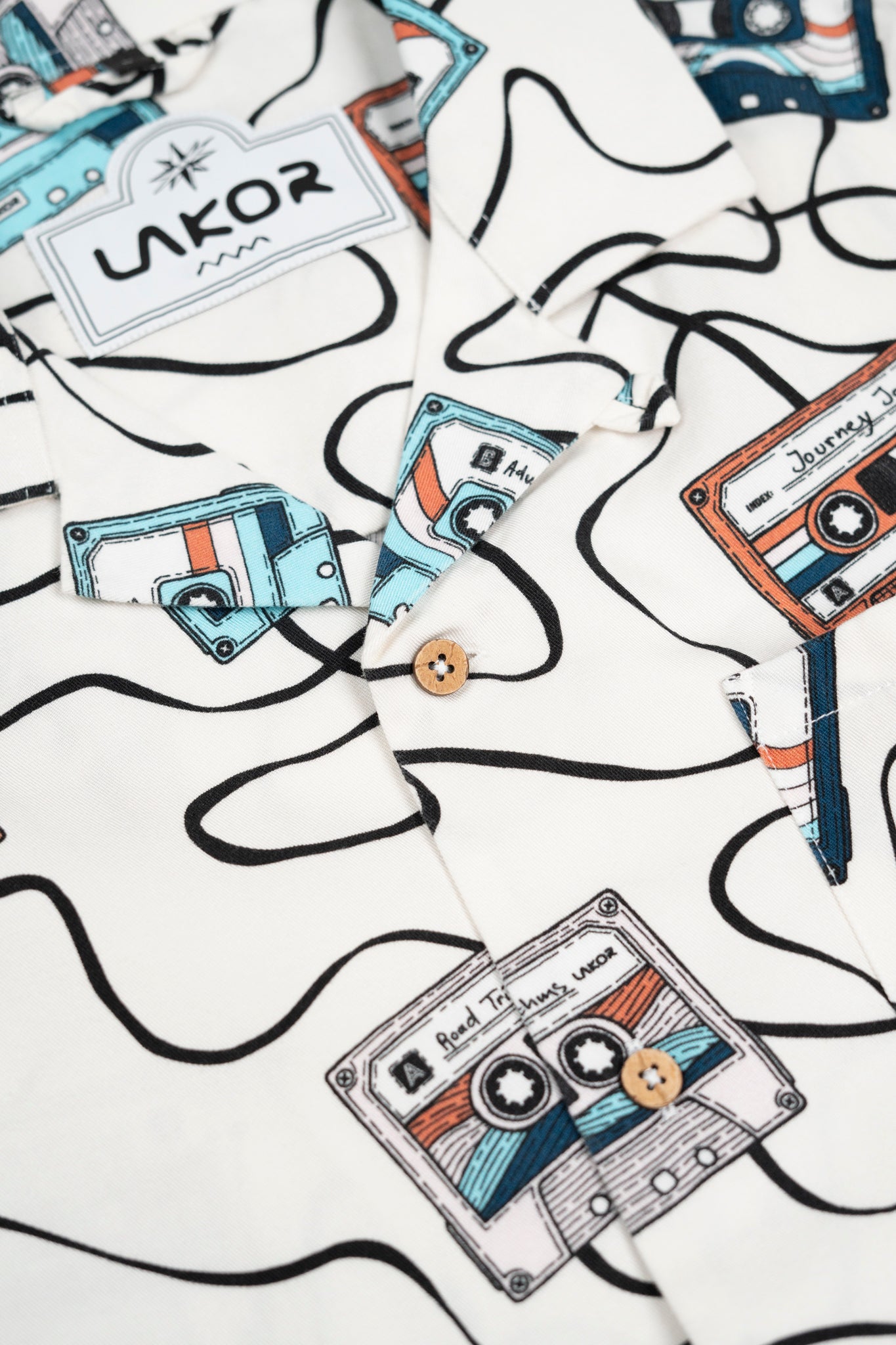 Roadtrip Mixtape Short Sleeve Shirt (Starwhite)