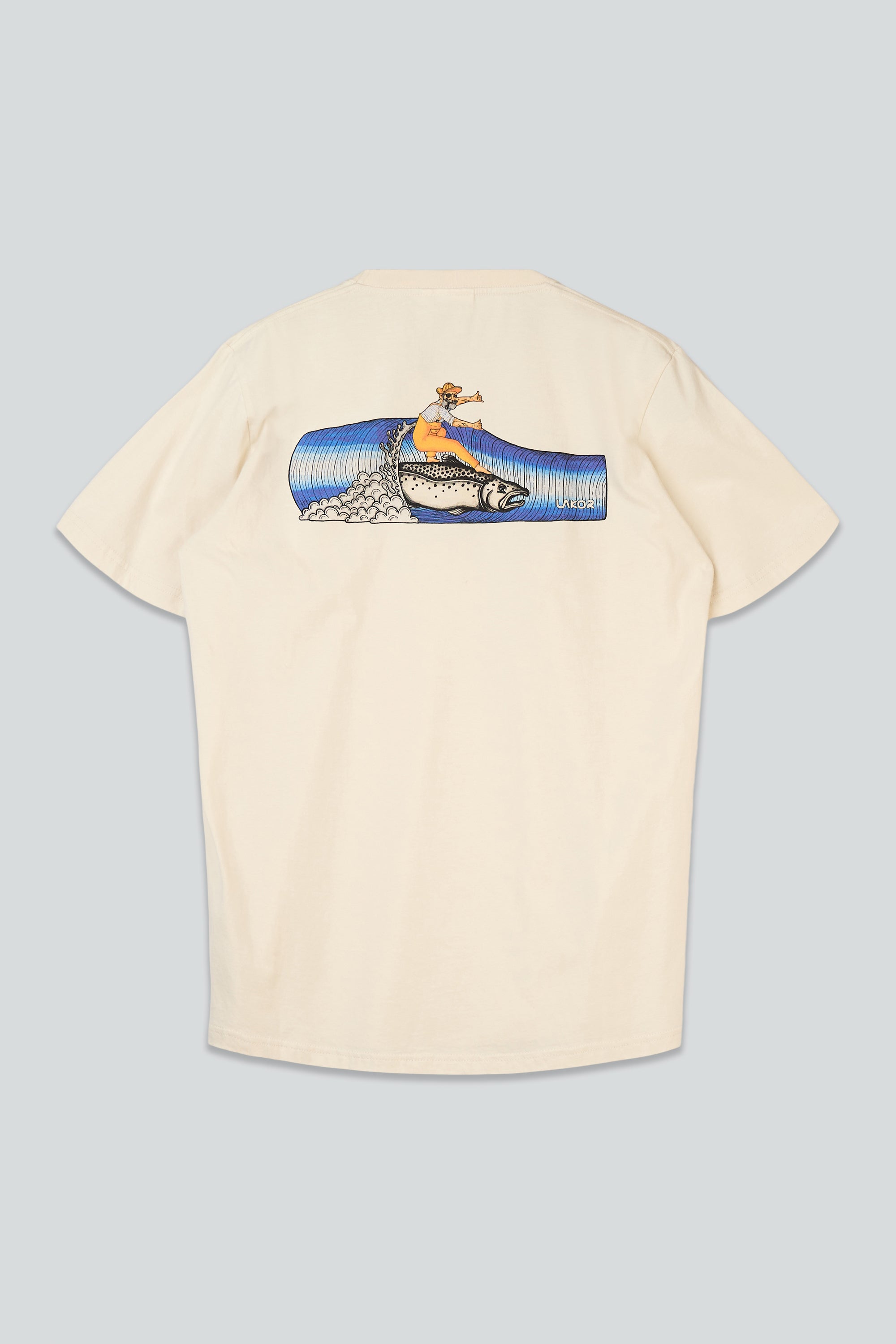 LAKOR Salmon Surfer T-shirt T-Shirt Rainy Day